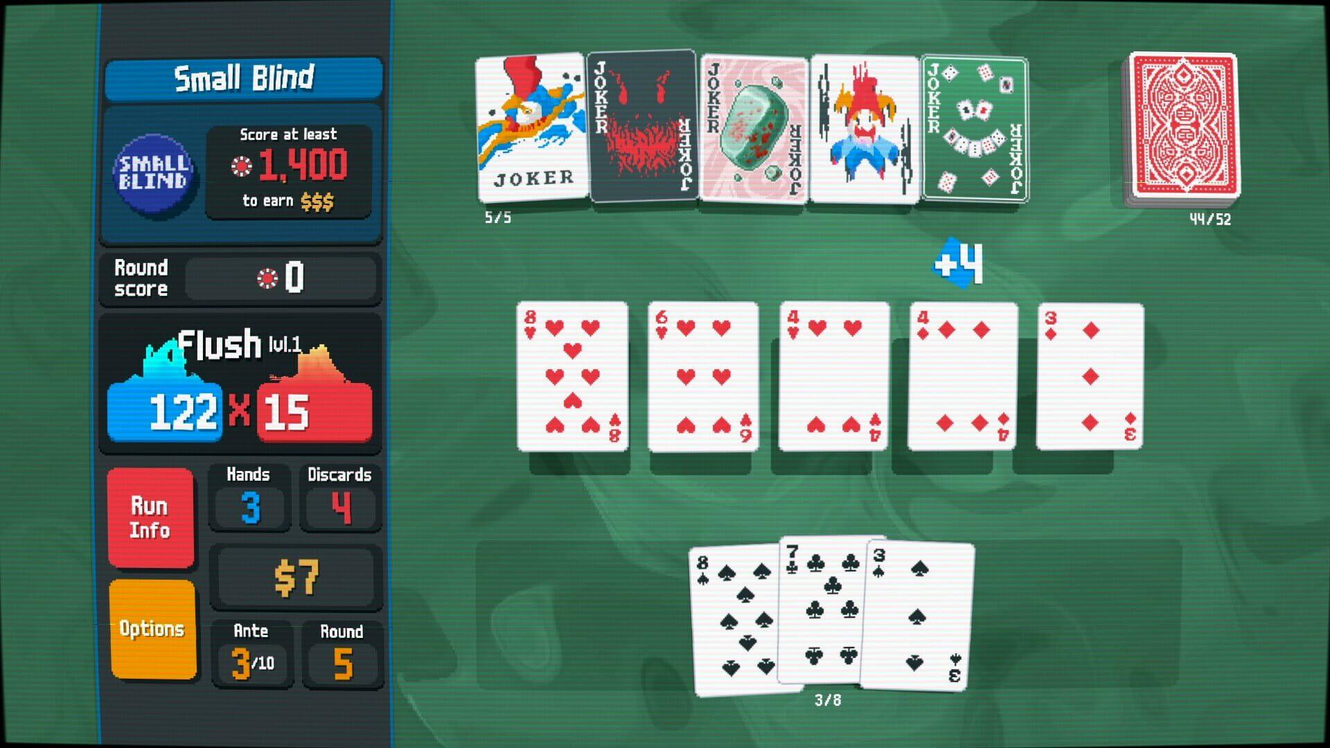 Balatro - główny screenshot z gry