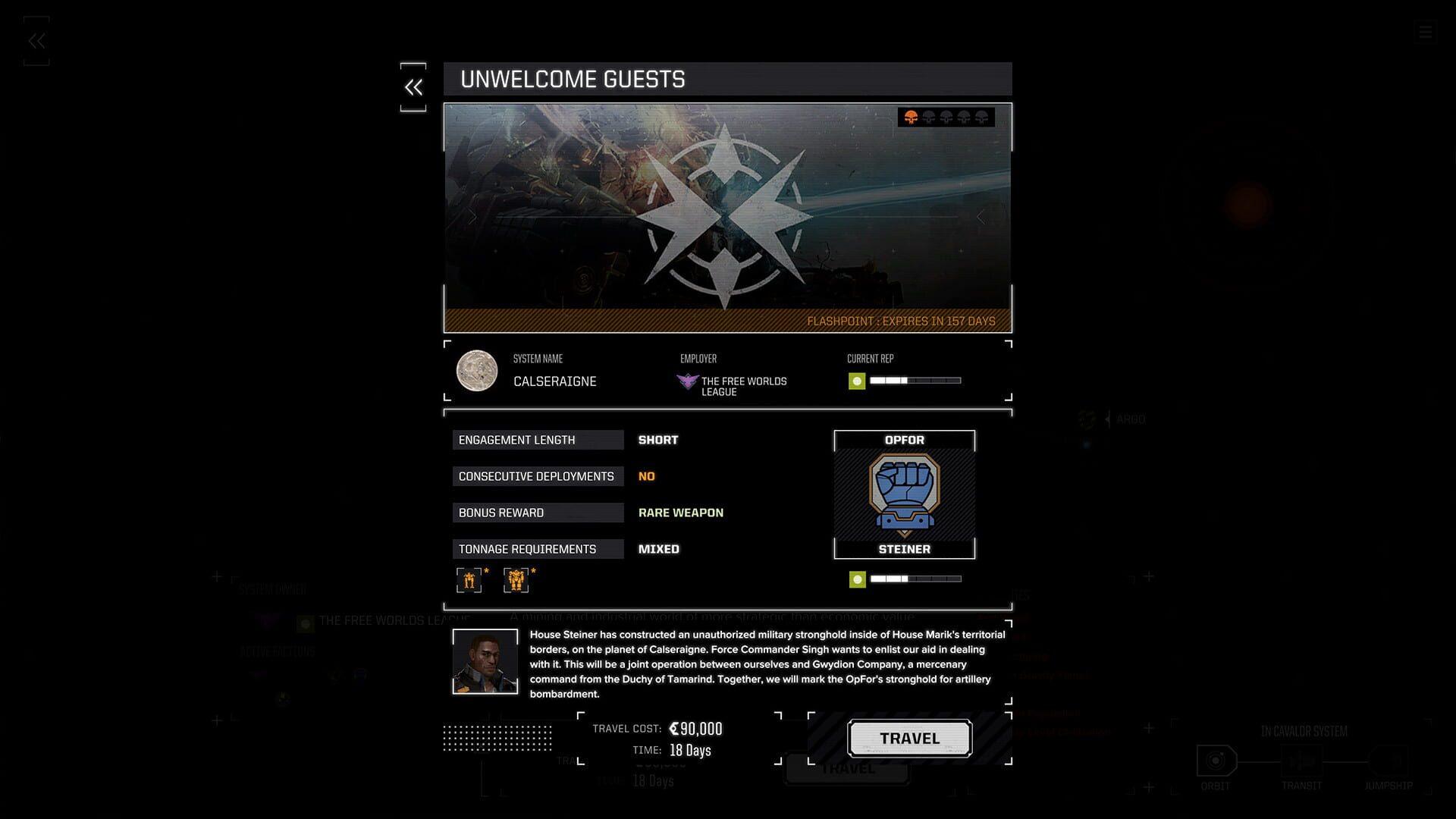 BattleTech: Flashpoint - główny screenshot z gry
