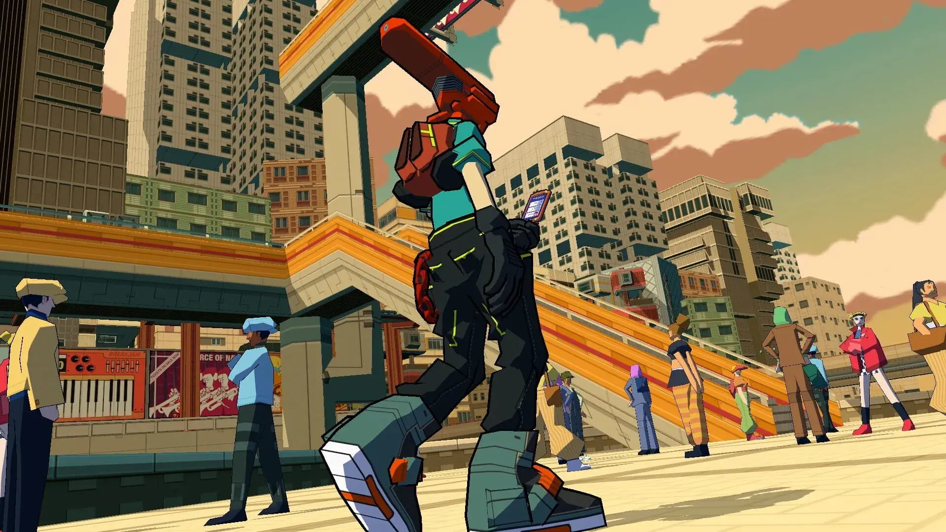 Bomb Rush Cyberfunk - gameplay screenshot