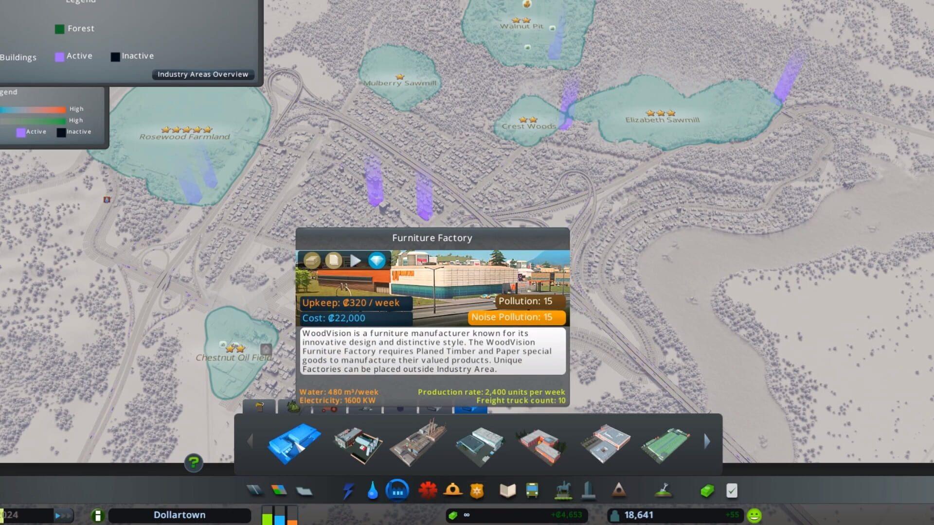Cities: Skylines - Industries - akcja w grze
