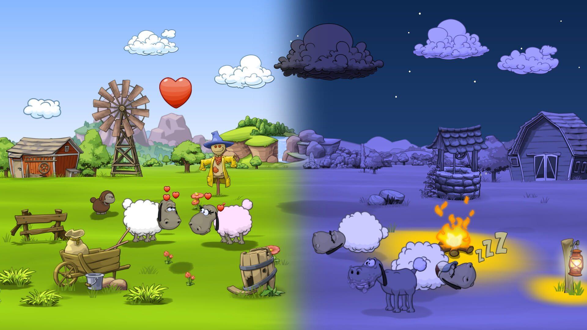 Clouds & Sheep 2 - główny screenshot z gry