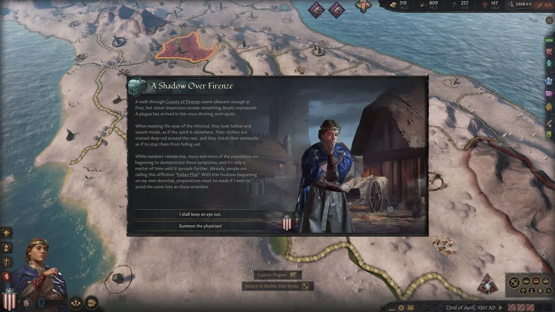 Crusader Kings III: Legends of the Dead - główny screenshot z gry