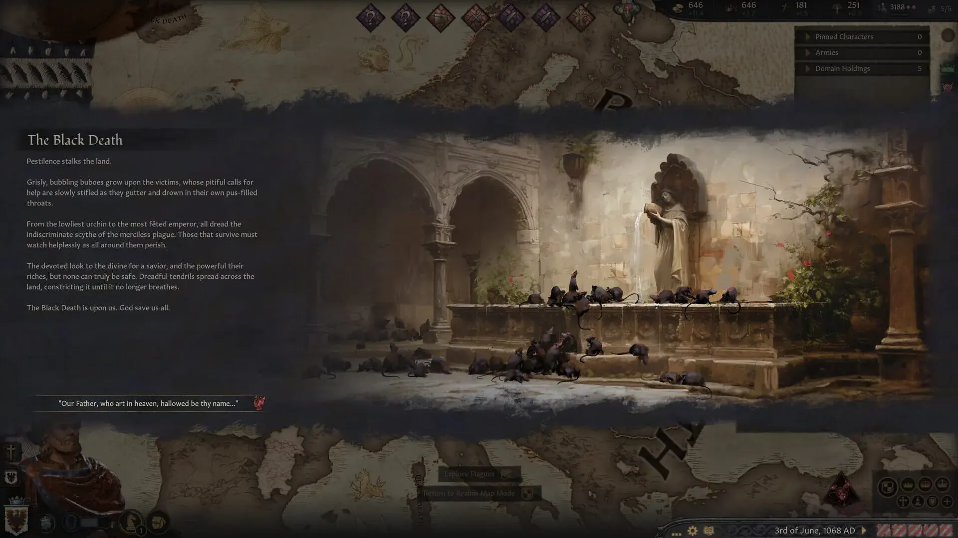 Crusader Kings III: Legends of the Dead - świat gry, lokacja