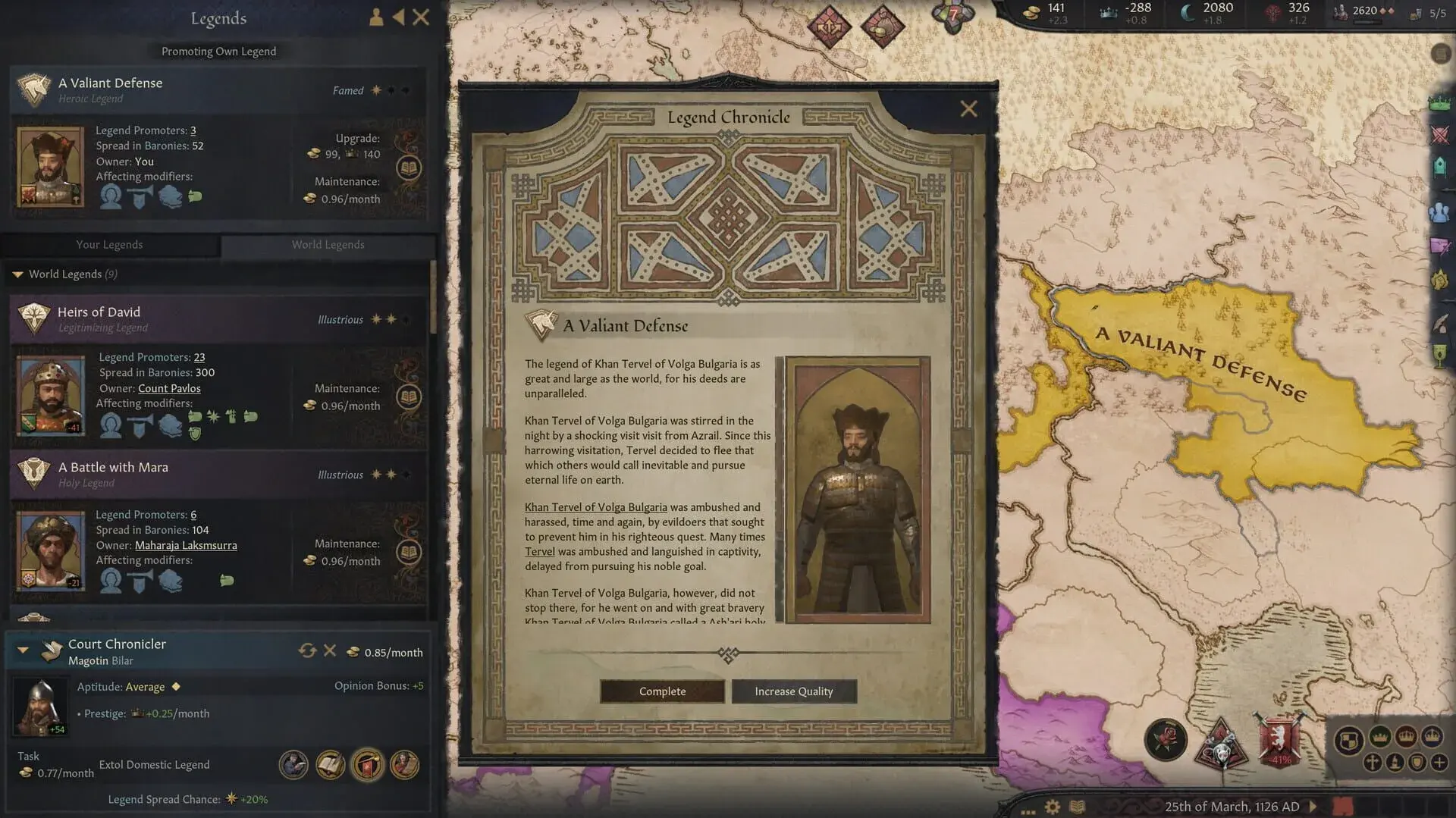 Crusader Kings III: Legends of the Dead - akcja w grze