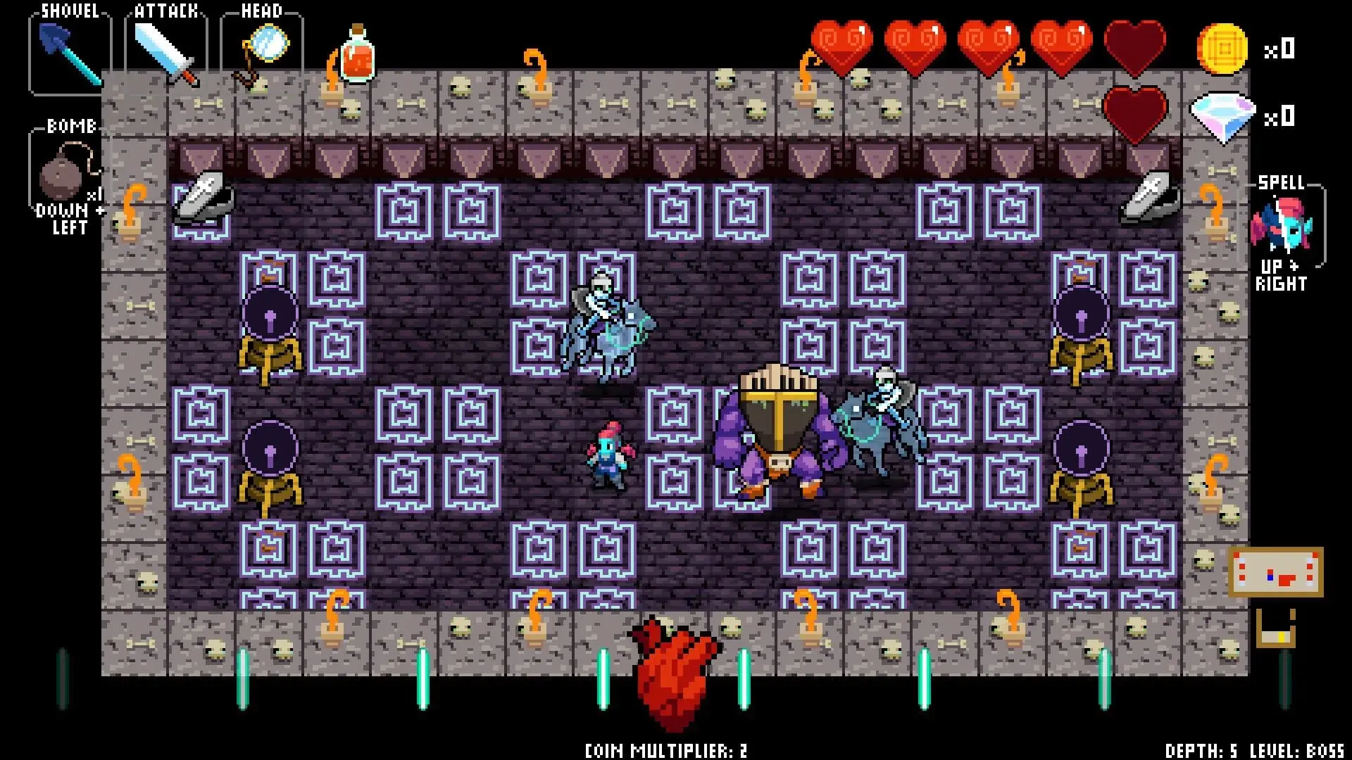 Crypt of the Necrodancer: Amplified - świat gry, lokacja