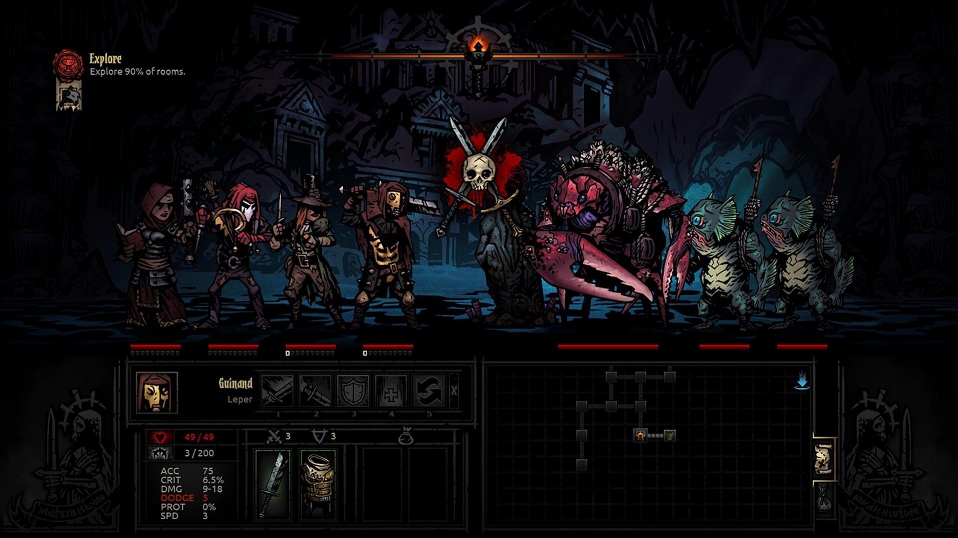 Darkest Dungeon - akcja w grze