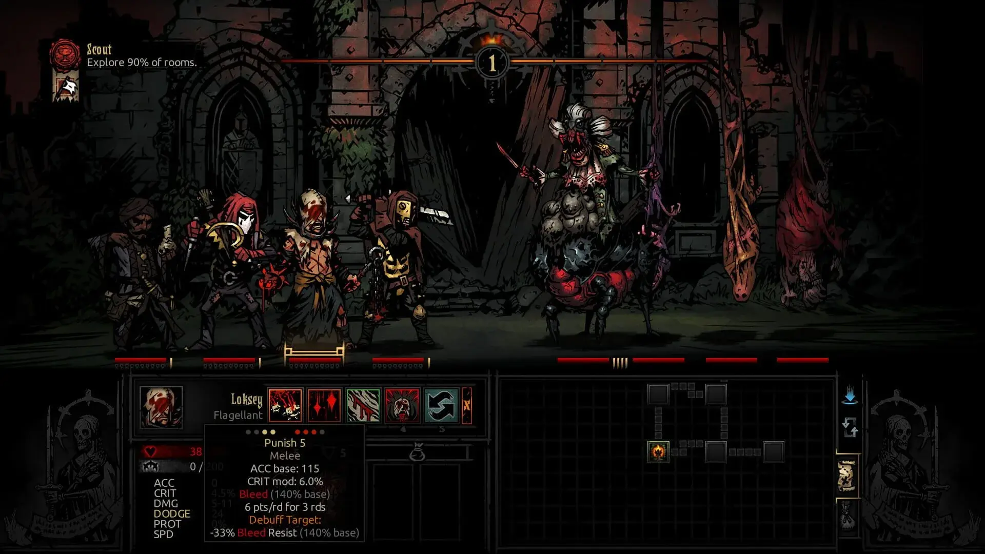 Darkest Dungeon: The Crimson Court - gameplay screenshot