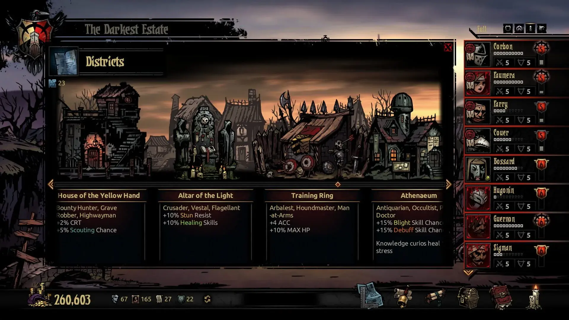 Darkest Dungeon: The Crimson Court - świat gry, lokacja