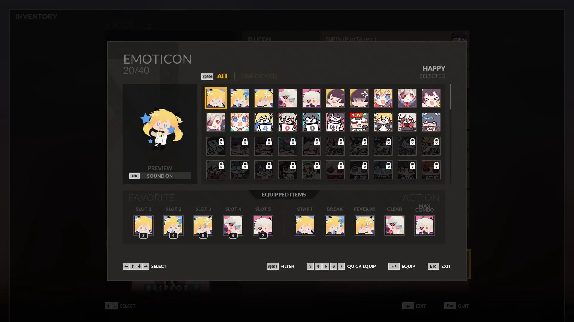 DJMAX RESPECT V: Deluxe Edition - świat gry, lokacja