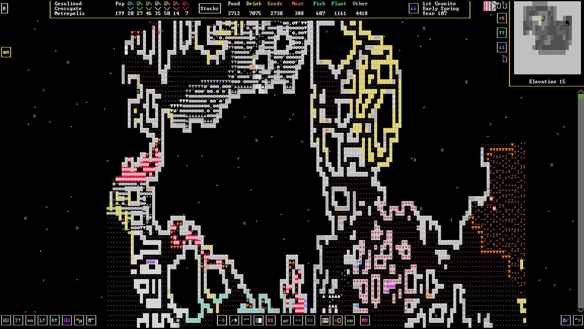 Dwarf Fortress - akcja w grze