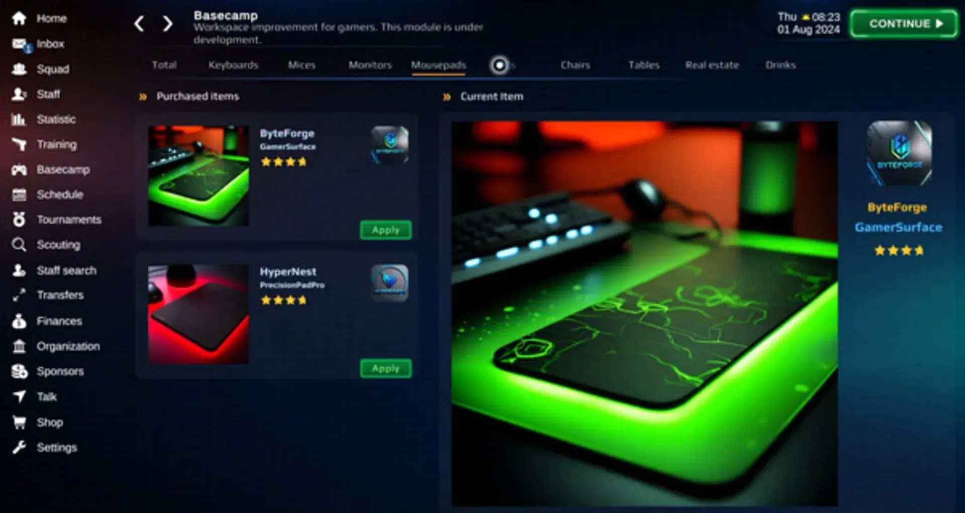 Esports Manager 2026 - główny screenshot z gry