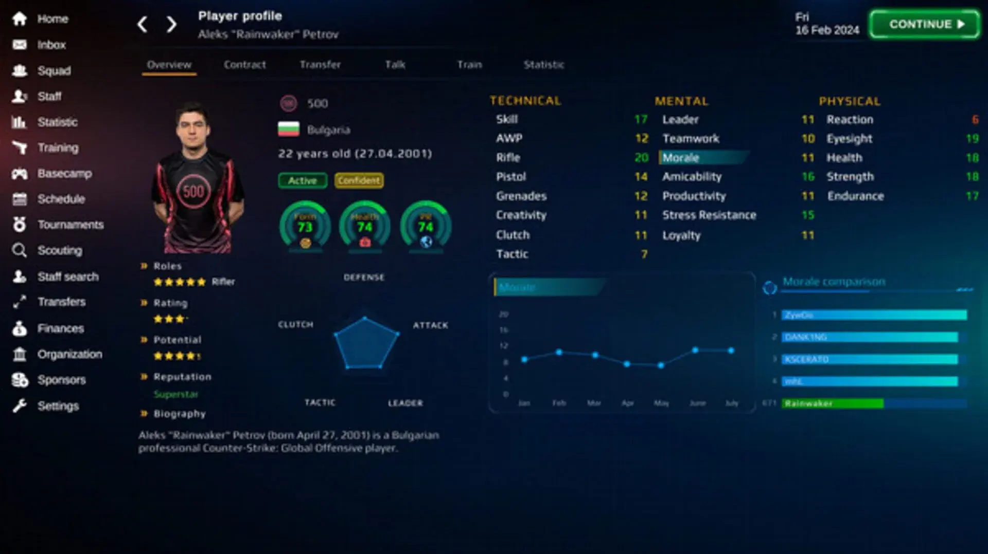 Esports Manager 2026 - akcja w grze