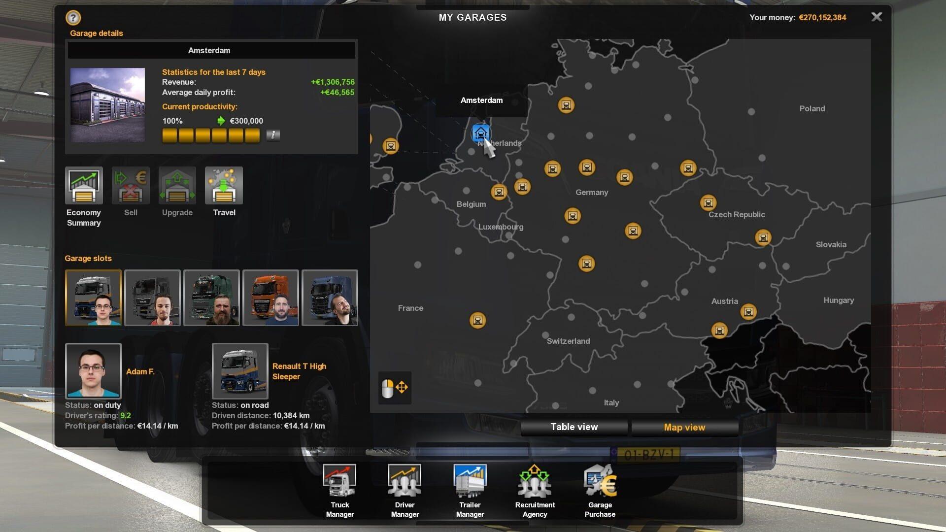 Euro Truck Simulator 2 - świat gry, lokacja