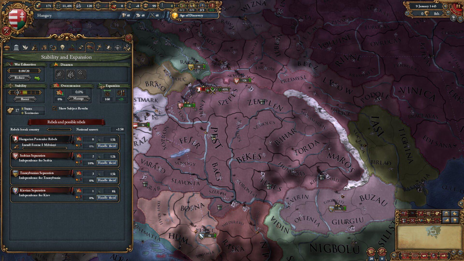 Europa Universalis IV - główny screenshot z gry