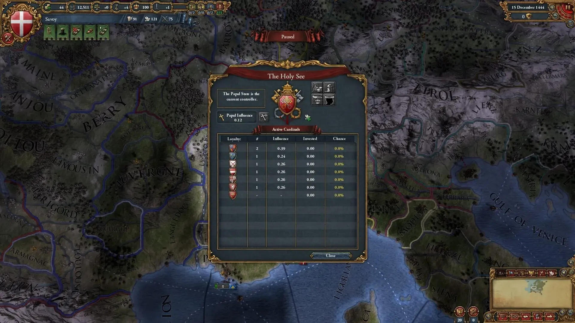 Europa Universalis IV: Art of War - gameplay screenshot