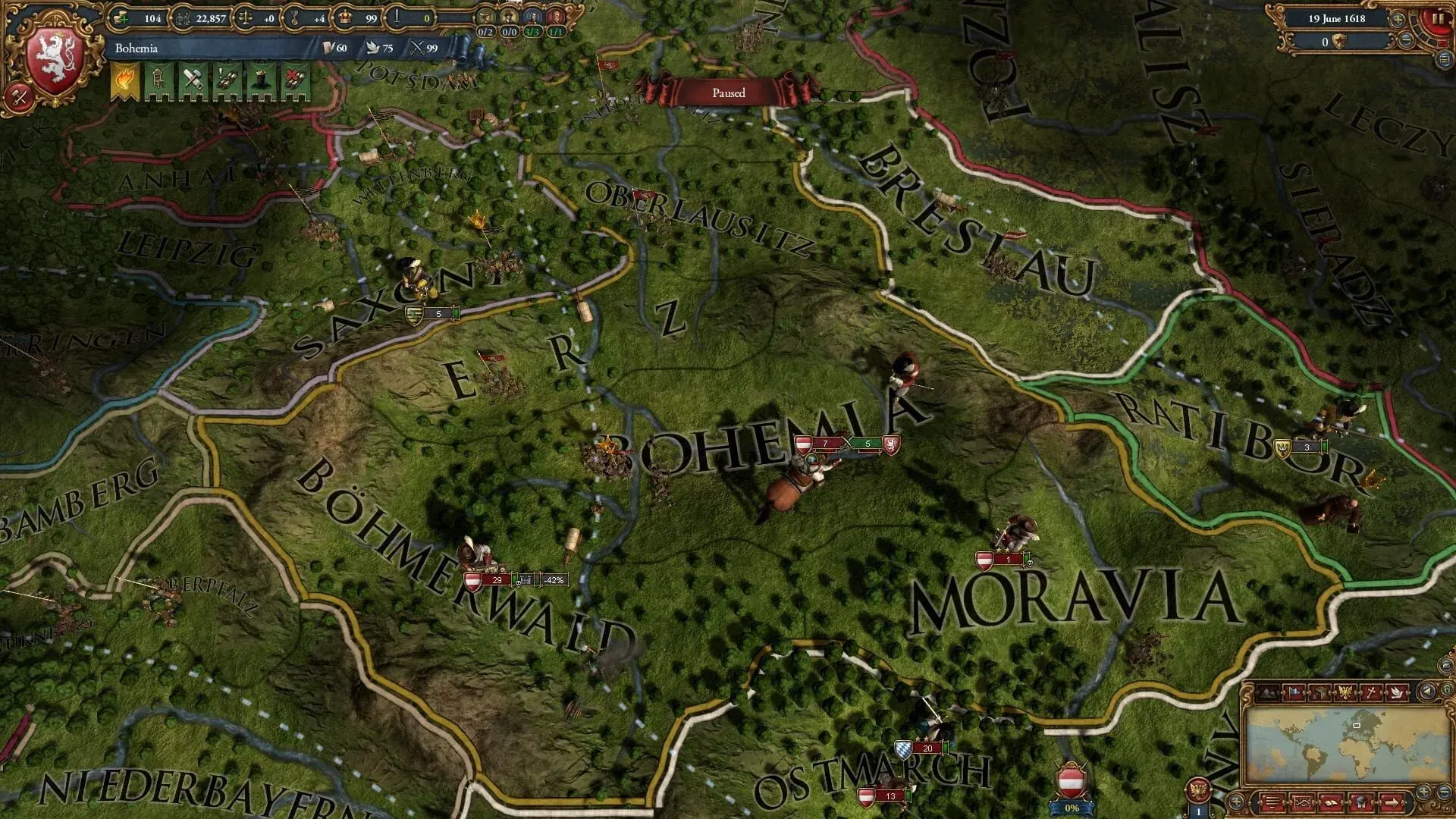 Europa Universalis IV: Art of War - świat gry, lokacja
