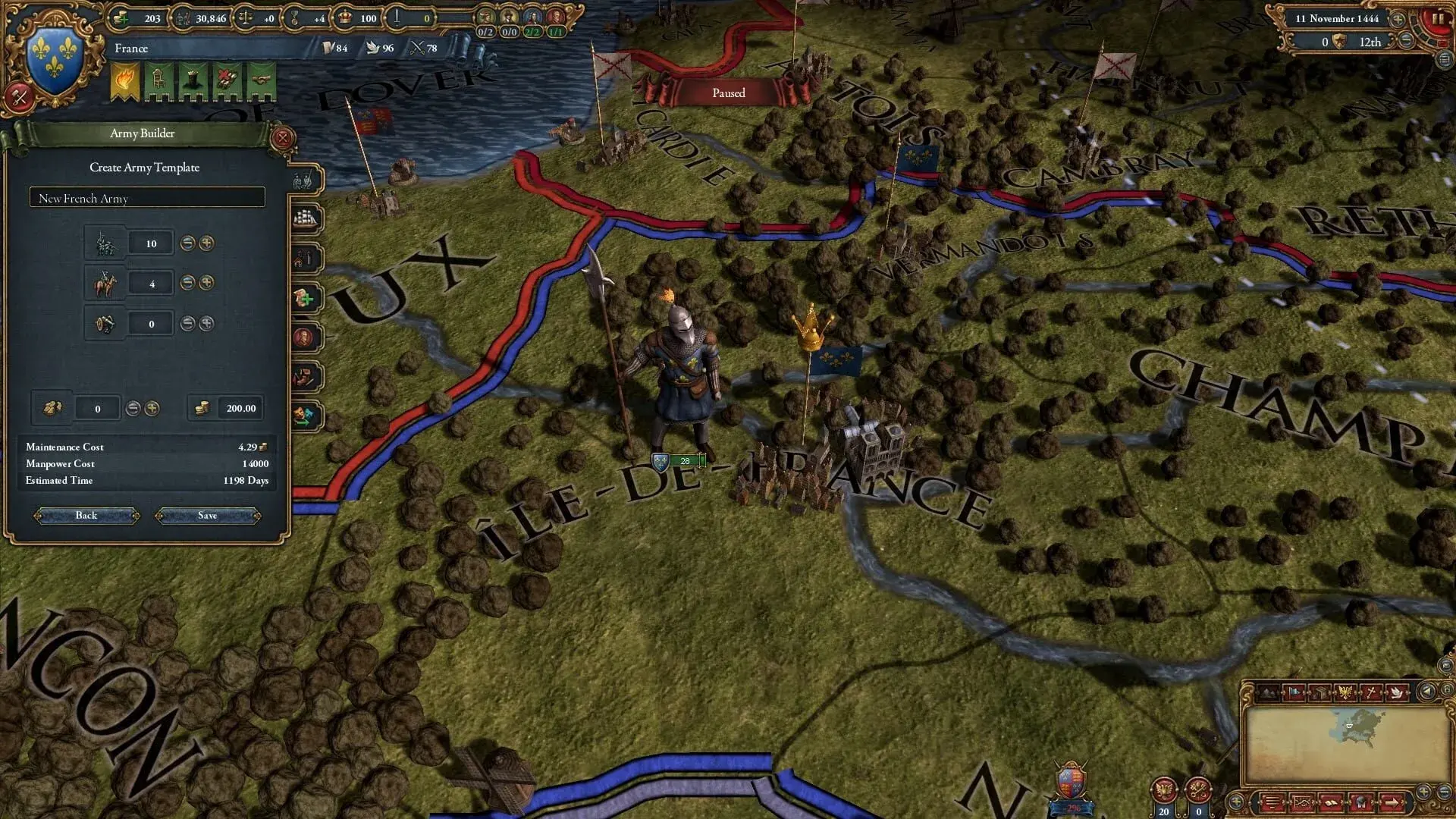 Europa Universalis IV: Art of War - akcja w grze