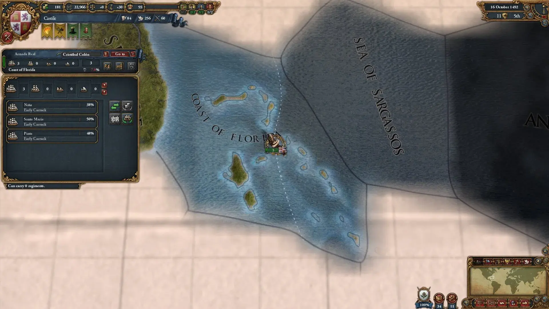 Europa Universalis IV: Conquest of Paradise - gameplay screenshot