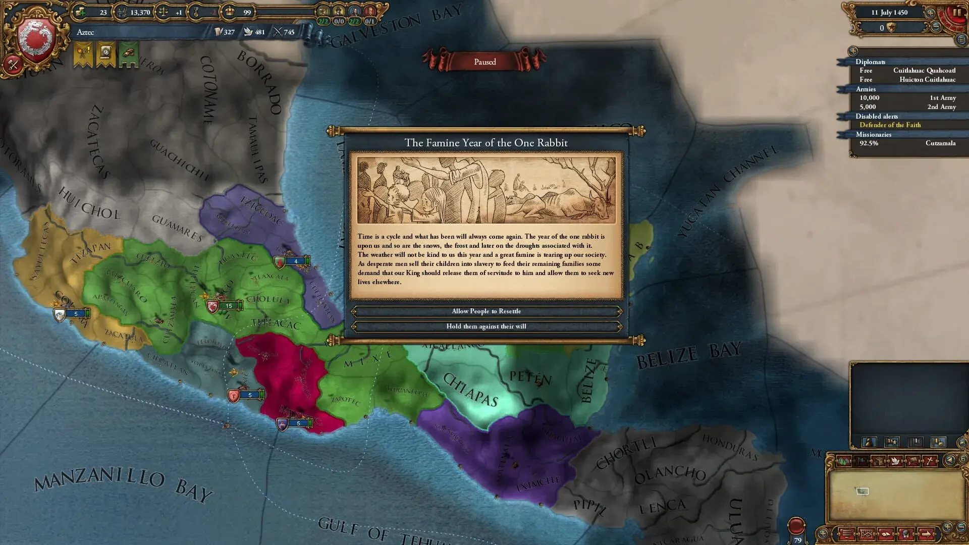 Europa Universalis IV: El Dorado - akcja w grze