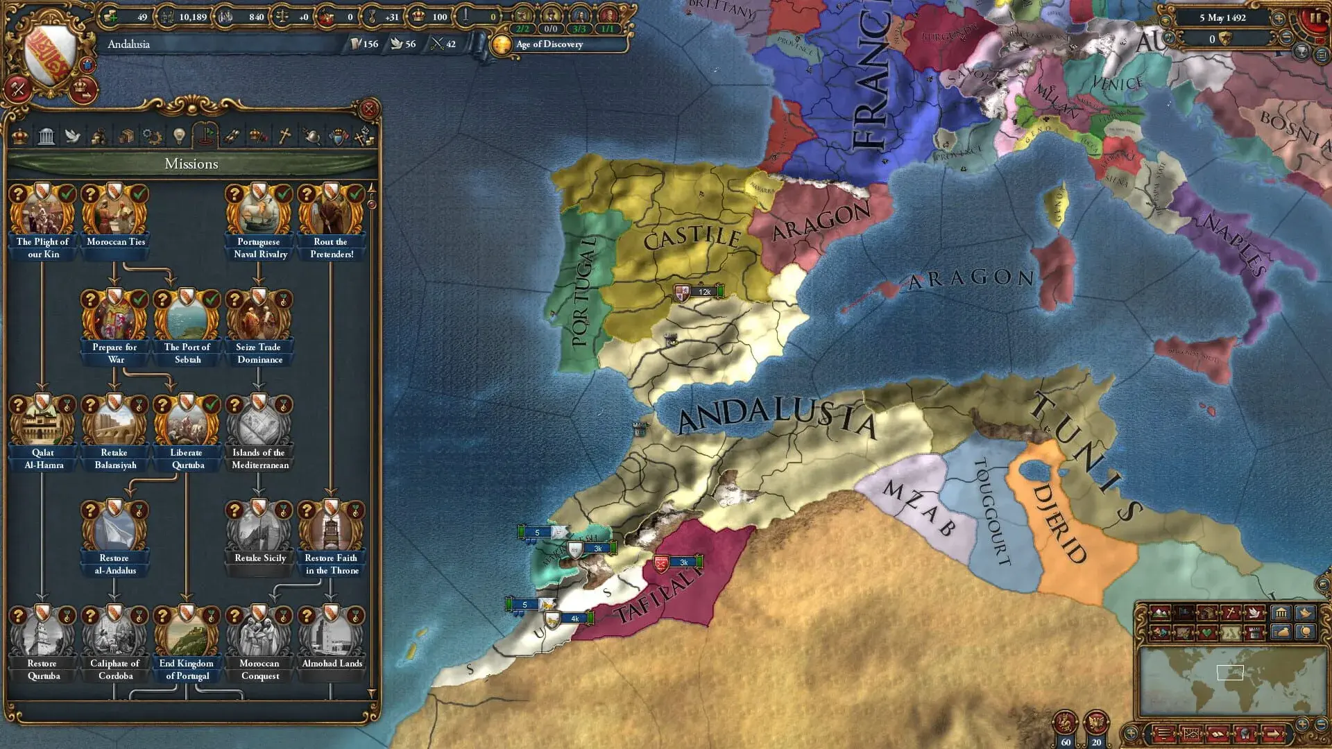 Europa Universalis IV: Golden Century - akcja w grze