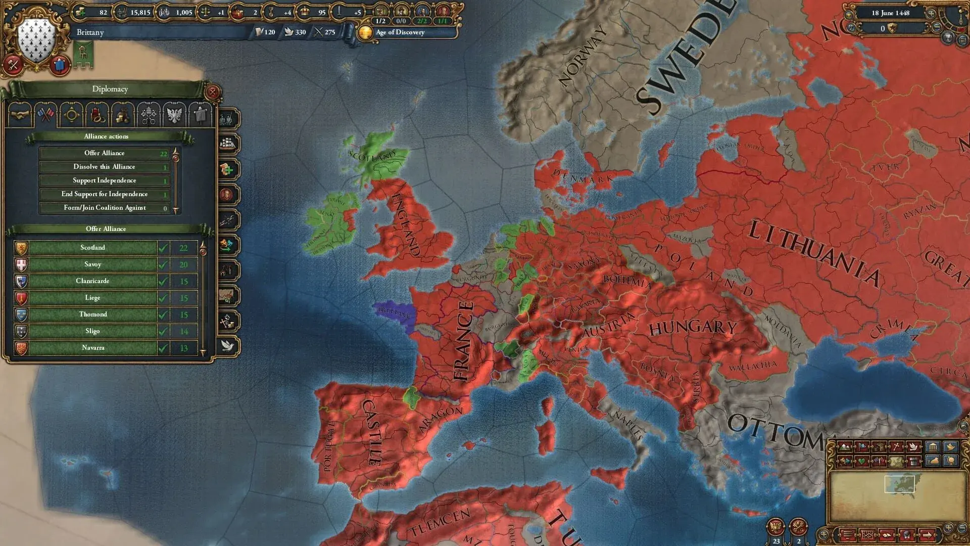 Europa Universalis IV: Mandate of Heaven - główny screenshot z gry