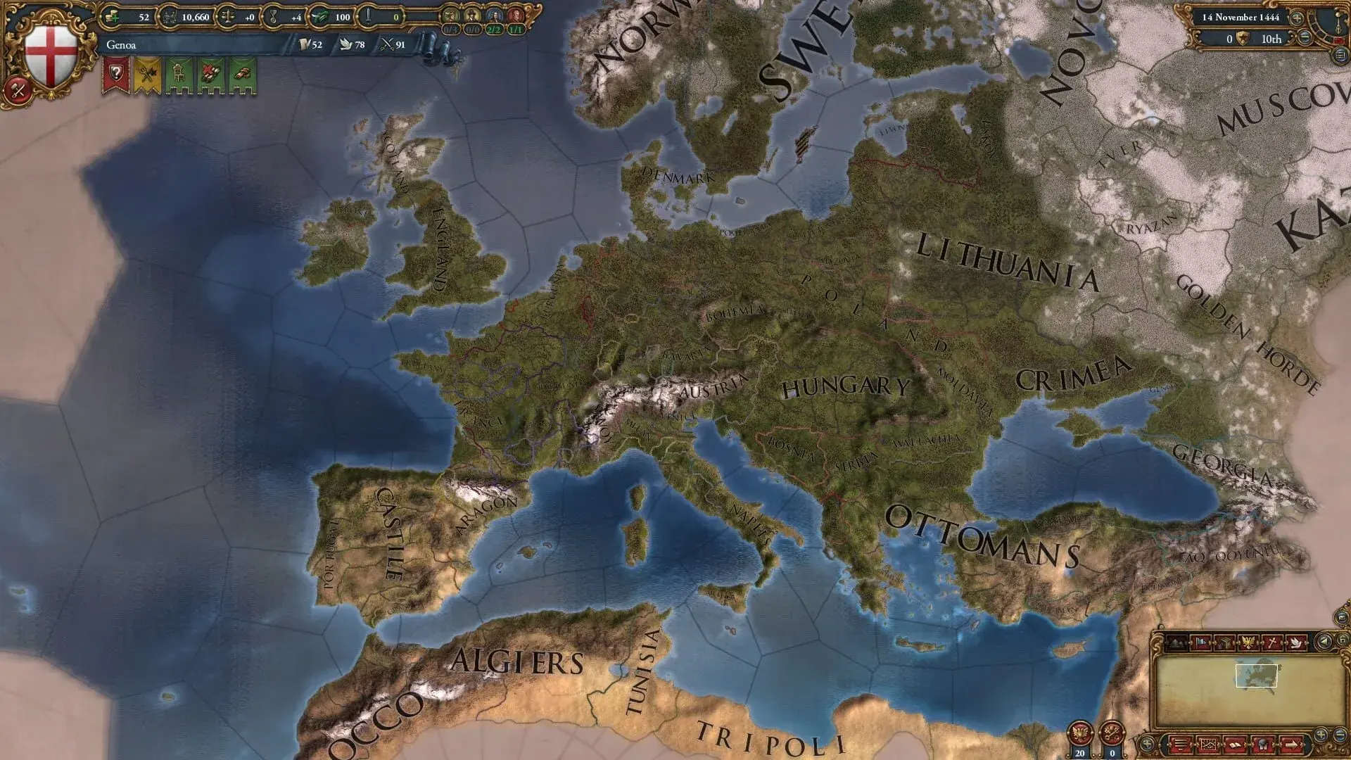 Europa Universalis IV: Wealth of Nations - główny screenshot z gry