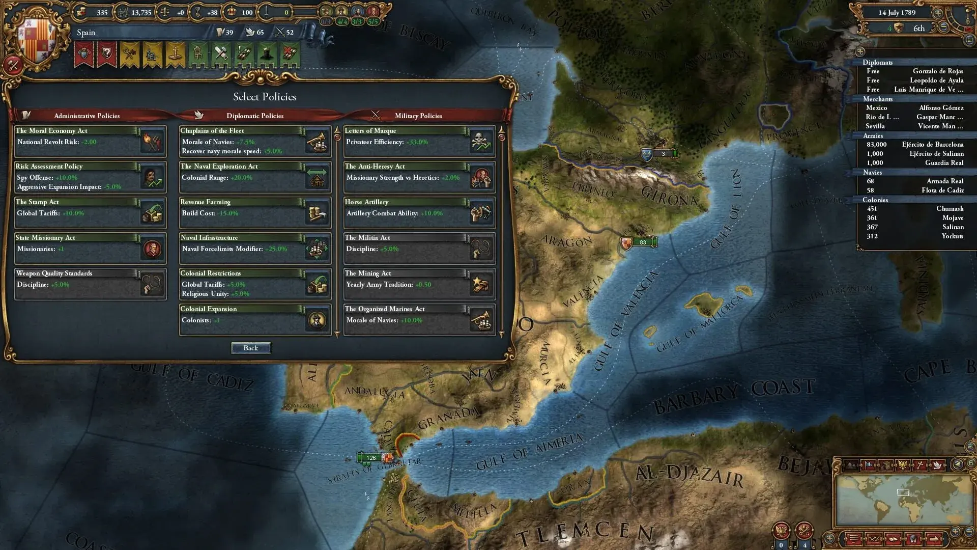 Europa Universalis IV: Wealth of Nations - gameplay screenshot