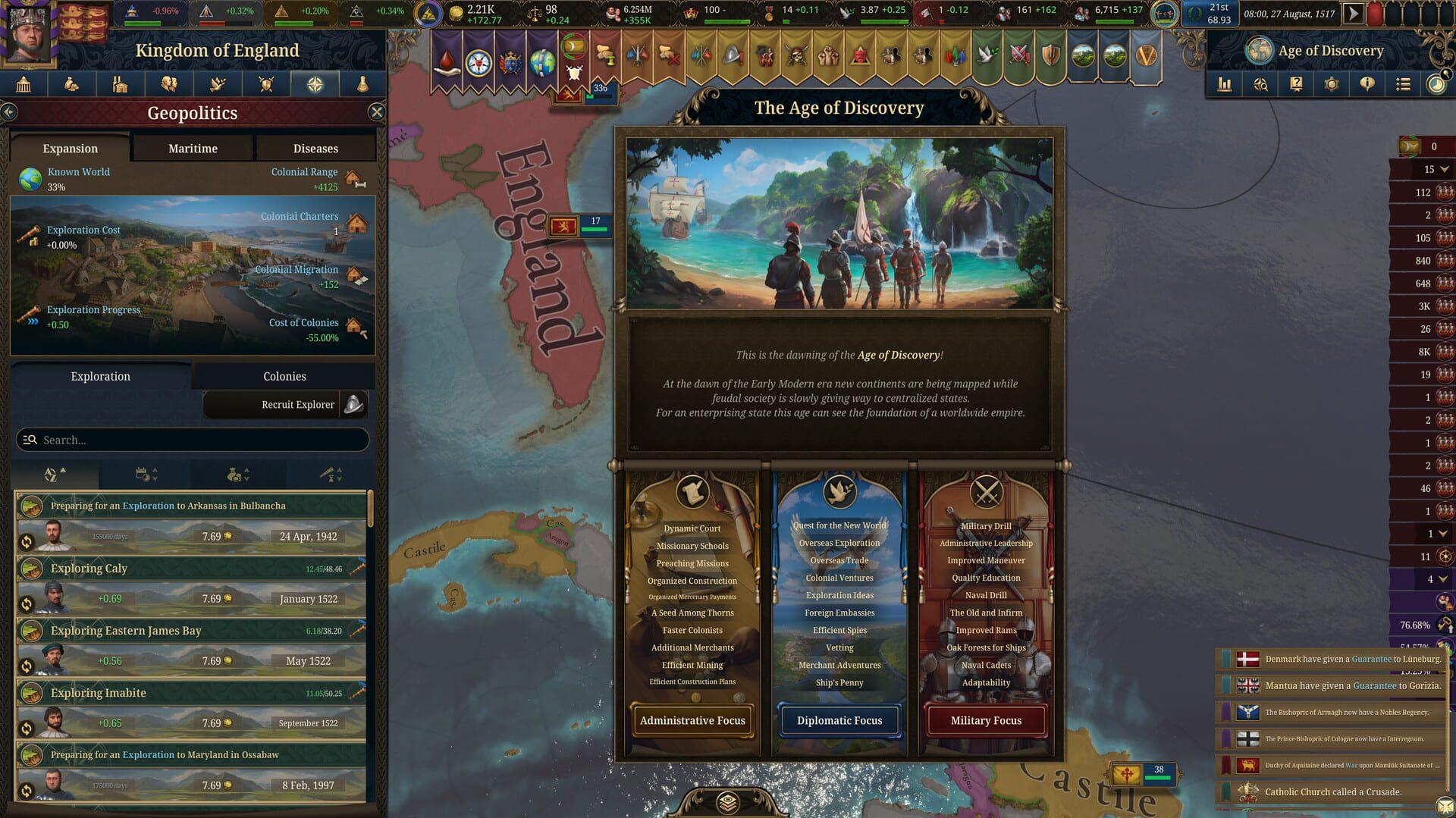 Europa Universalis V - obrazek z gry