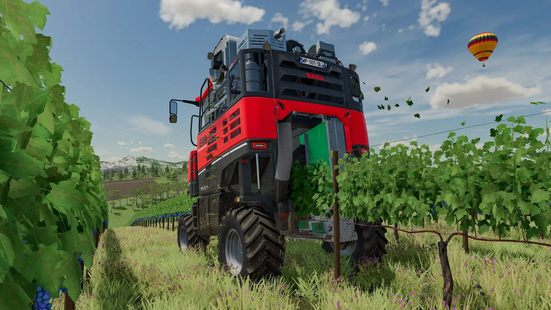 Farming Simulator 22: ERO Grapeliner Series 7000 - akcja w grze
