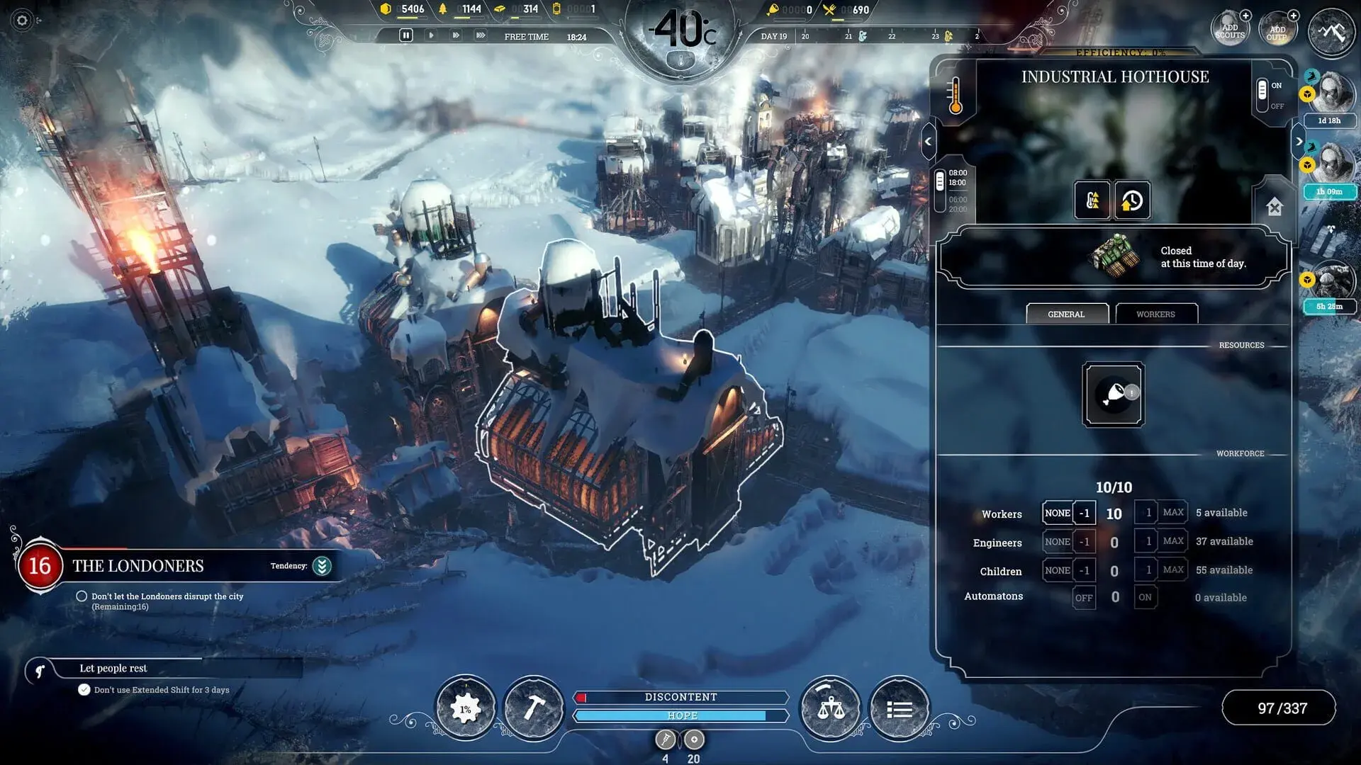 Frostpunk: Game of the Year Edition - świat gry, lokacja