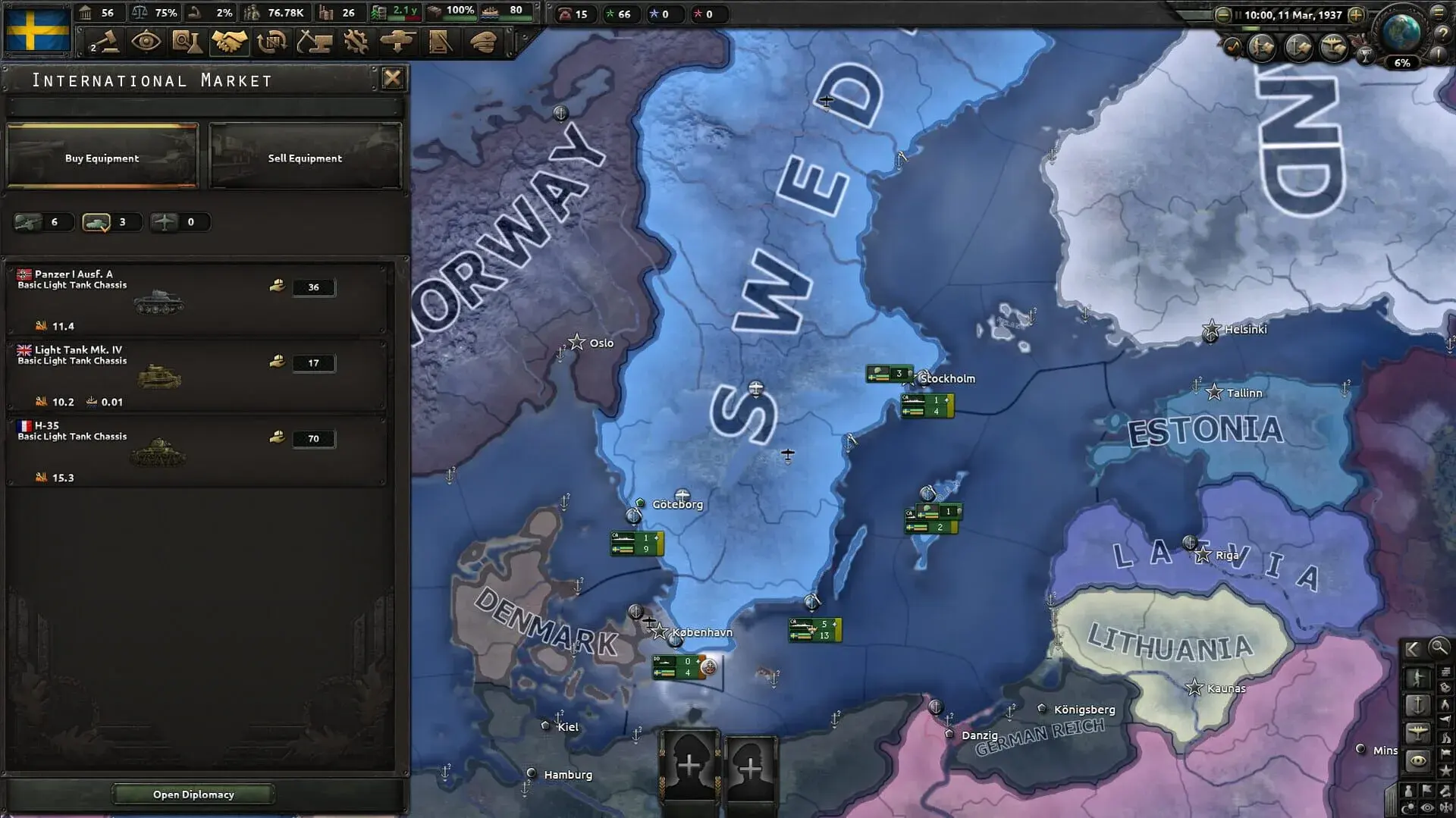 Hearts of Iron IV: Arms Against Tyranny - gameplay screenshot