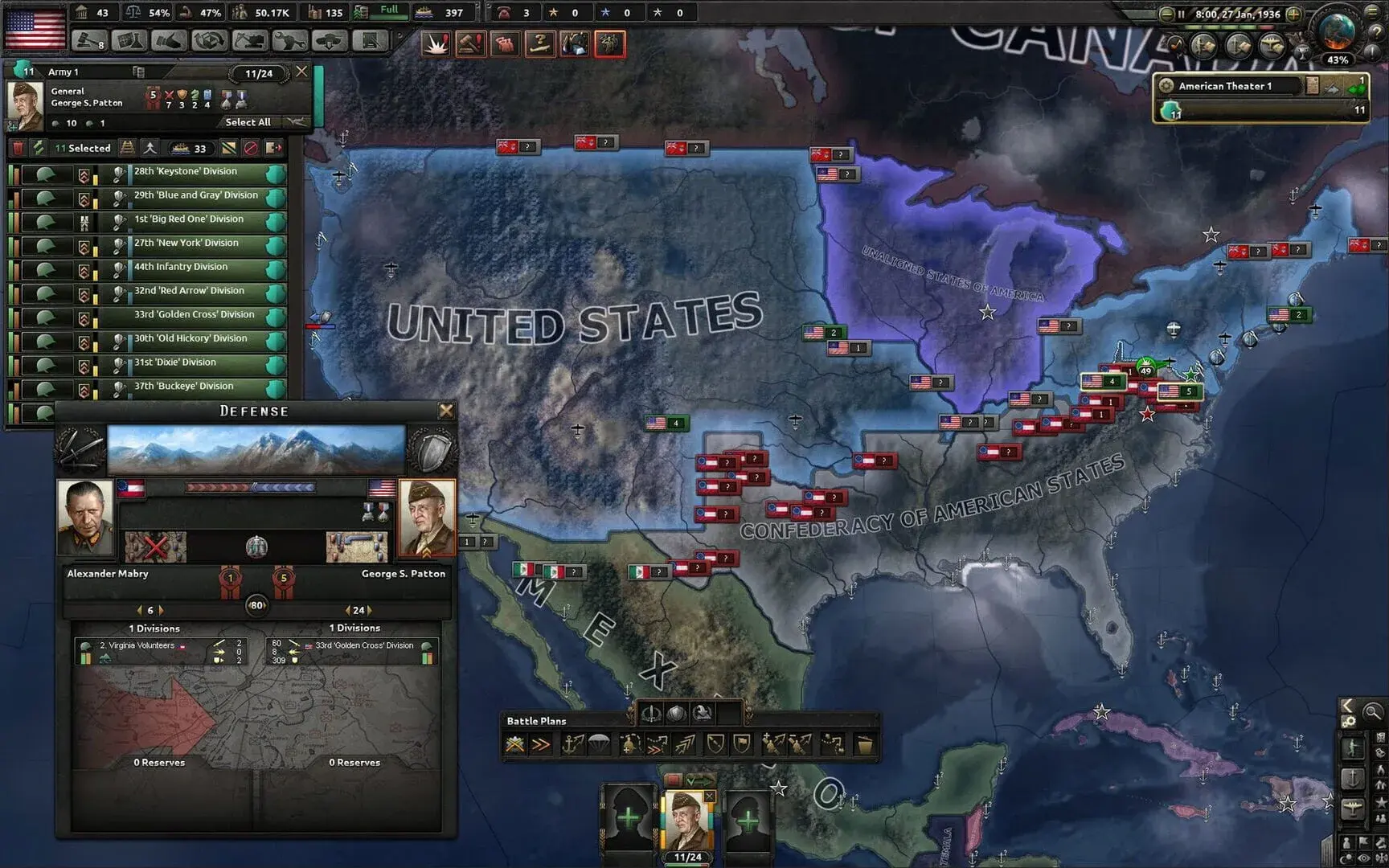Hearts of Iron IV: Man the Guns - główny screenshot z gry