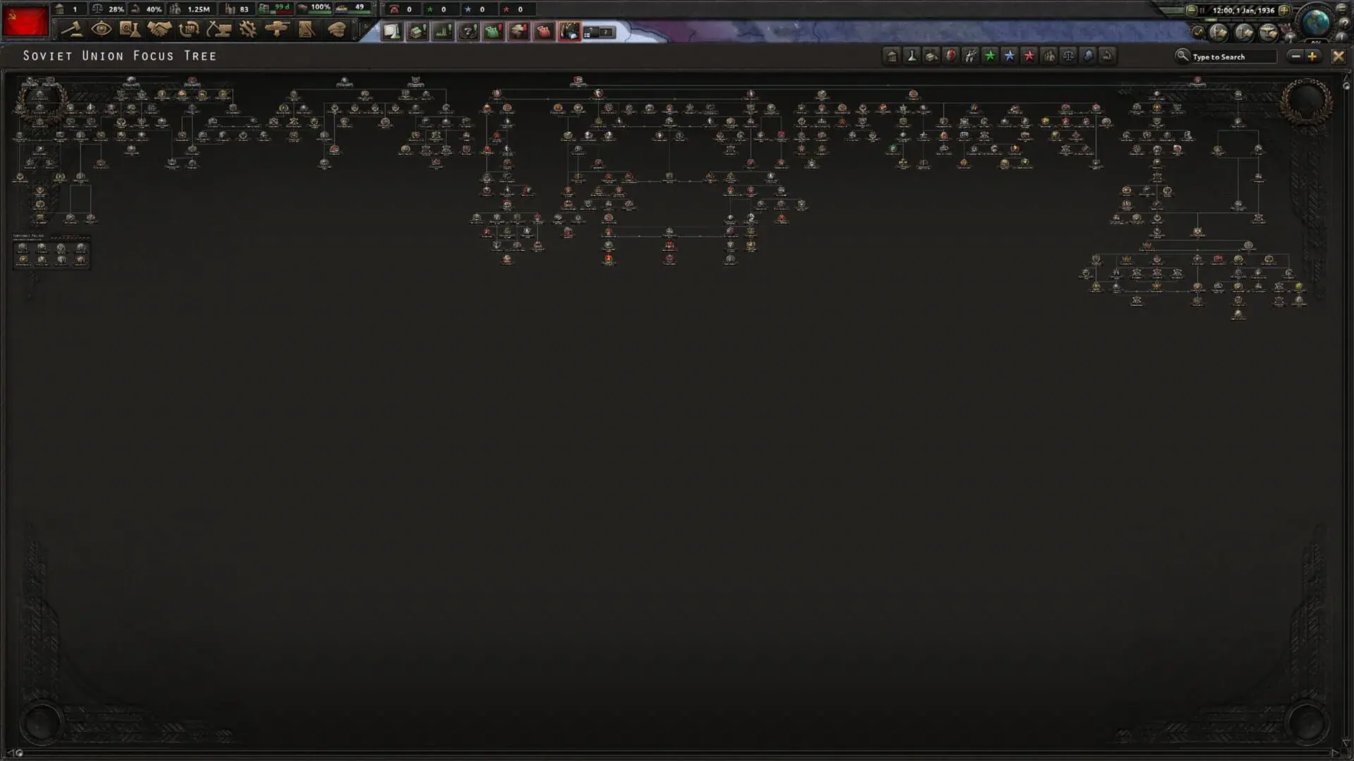 Hearts of Iron IV: No Step Back - gameplay screenshot