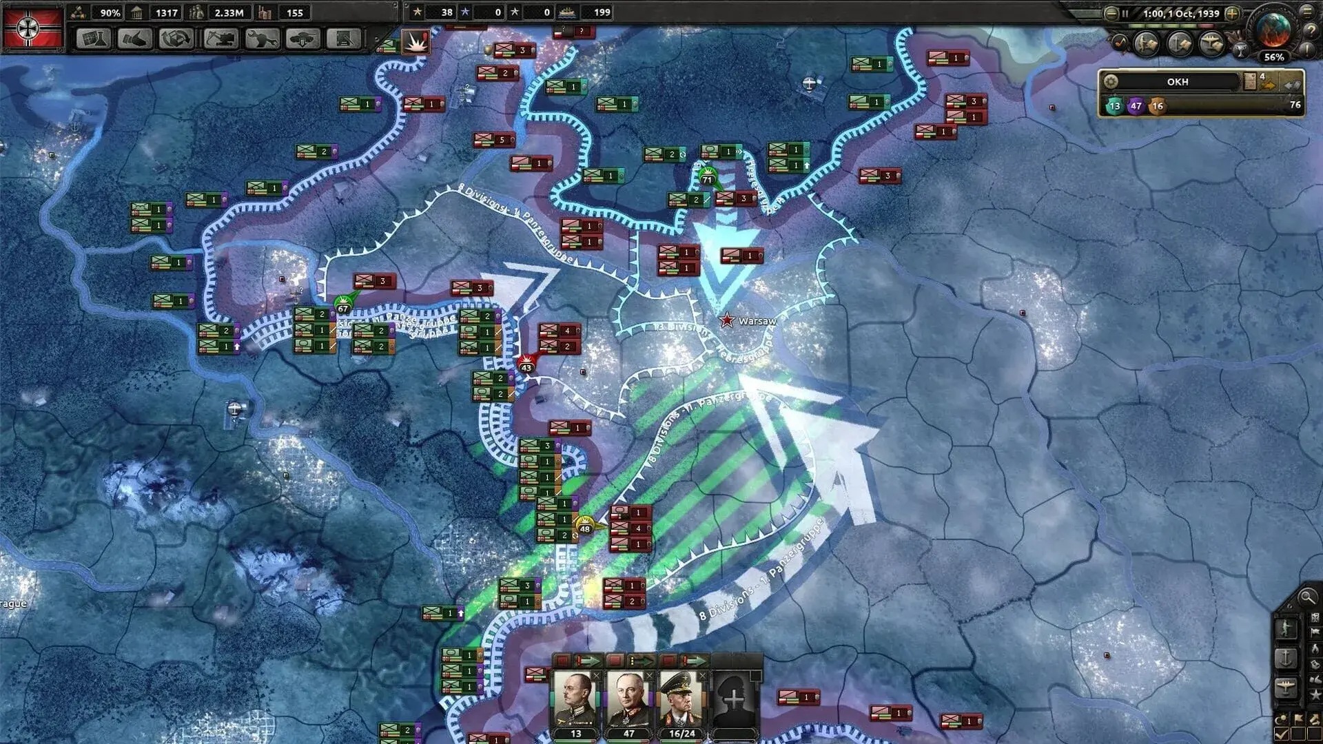 Hearts of Iron IV: Together for Victory - świat gry, lokacja