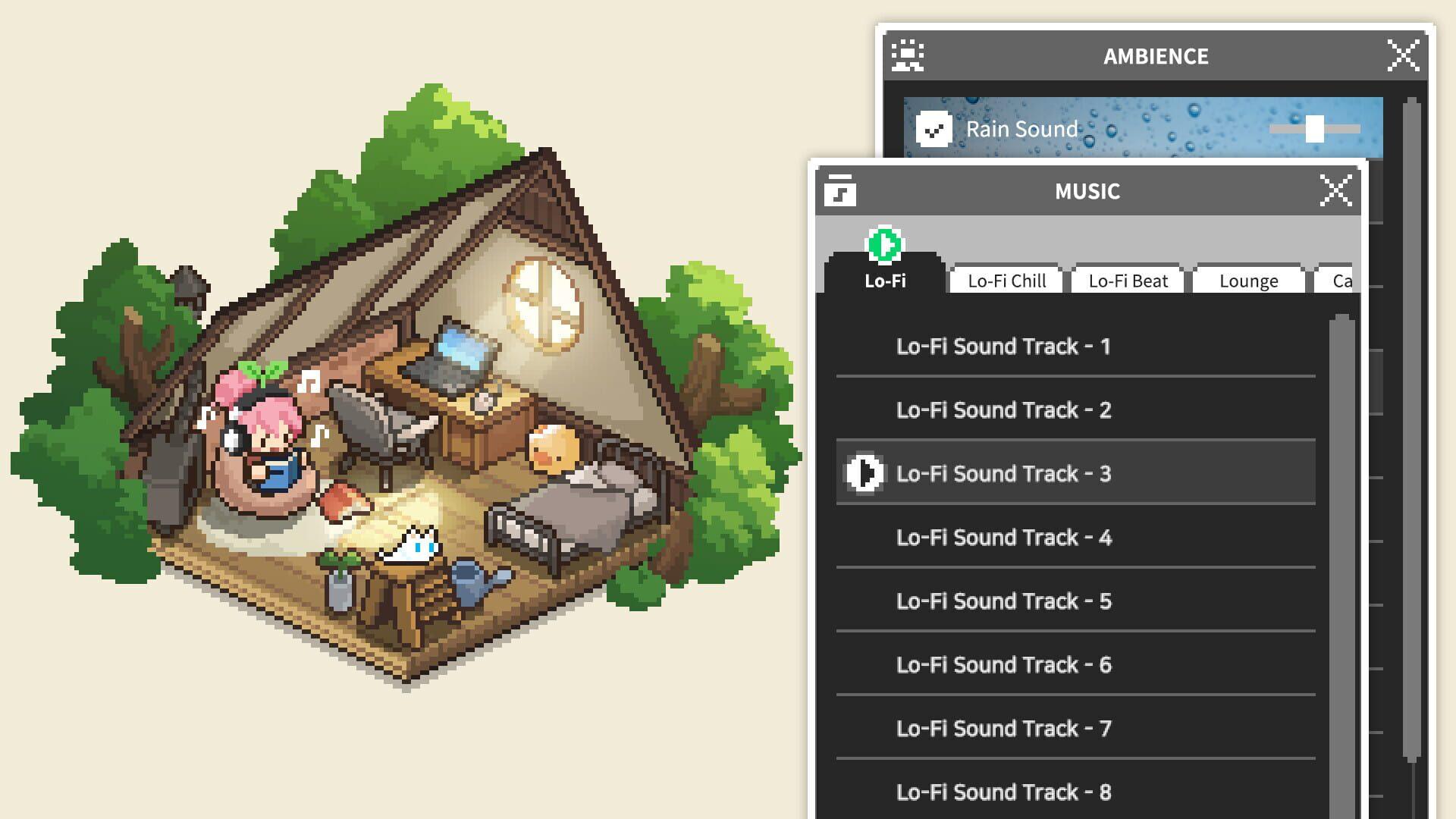 Mini Cozy Room: Lo-Fi - świat gry, lokacja
