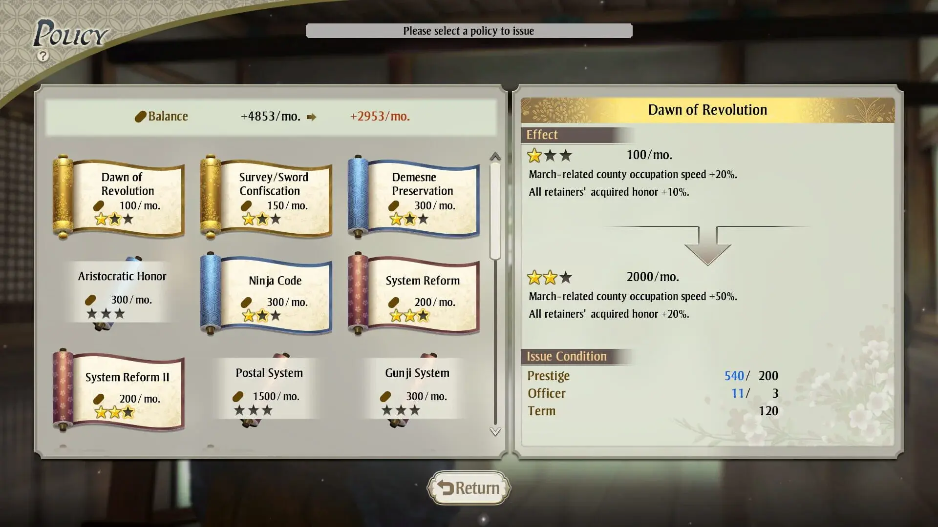 Nobunaga's Ambition: Awakening: Deluxe Edition - główny screenshot z gry