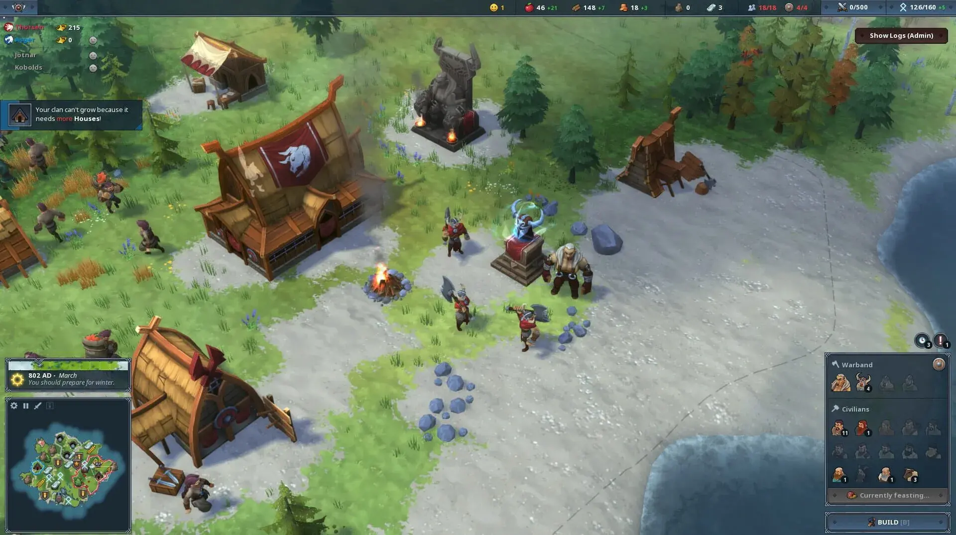 Northgard: Himminbrjotir, Clan of the Ox - screenshot wysokiej jakości