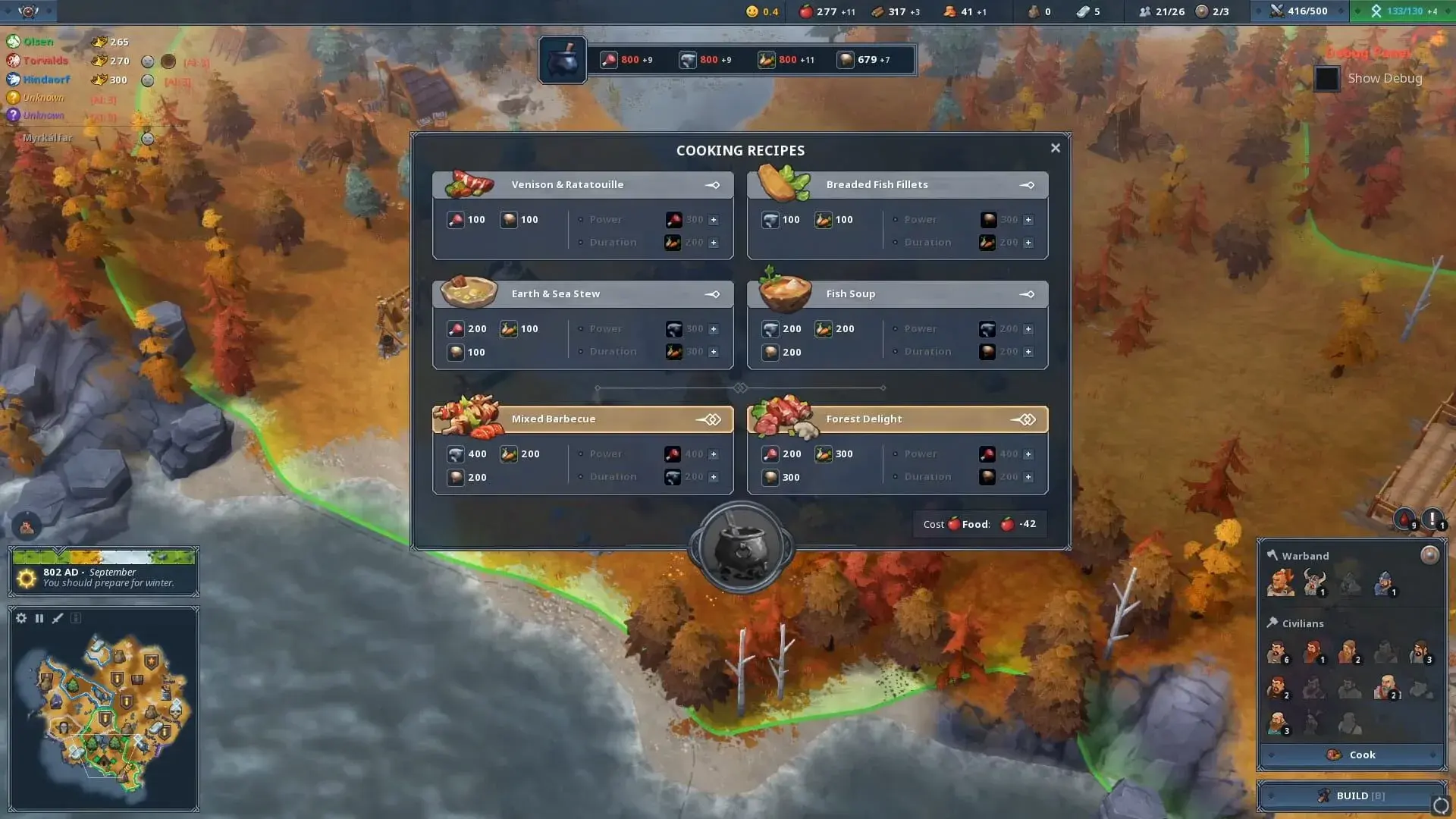 Northgard: Ratatoskr, Clan of the Squirrel - akcja w grze