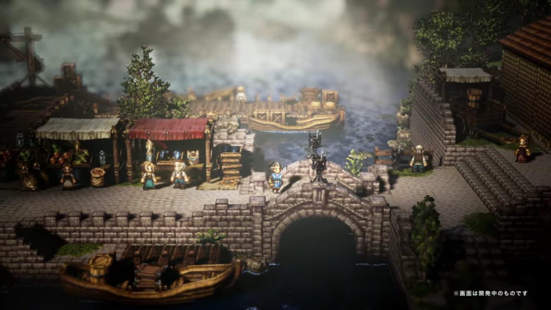Octopath Traveler - główny screenshot z gry