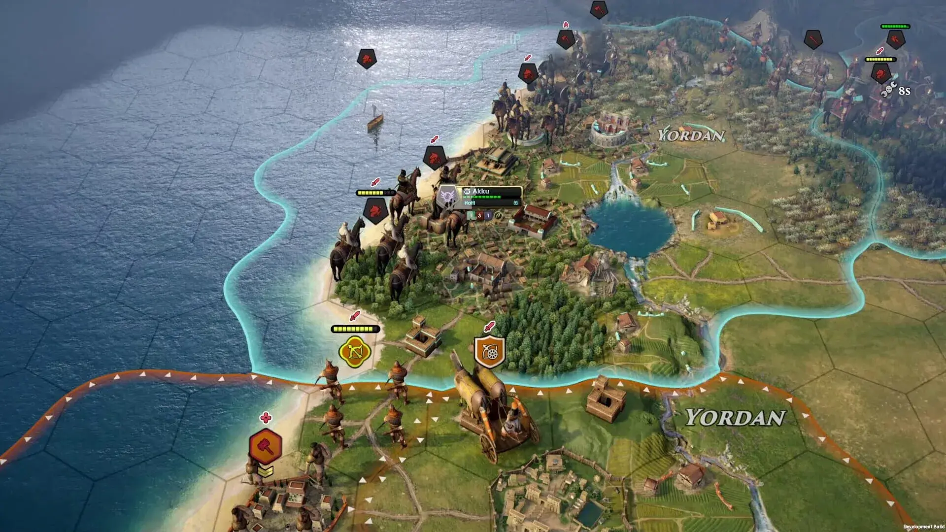 Old World: Pharaohs of the Nile - akcja w grze