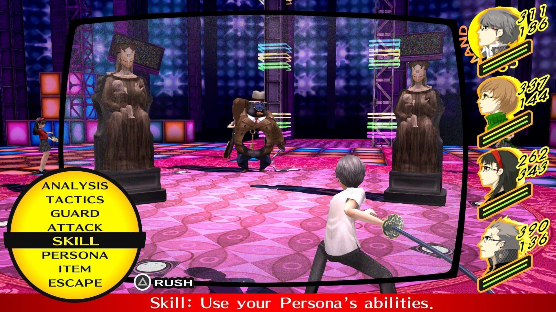 Persona 4 Golden - screenshot wysokiej jakości