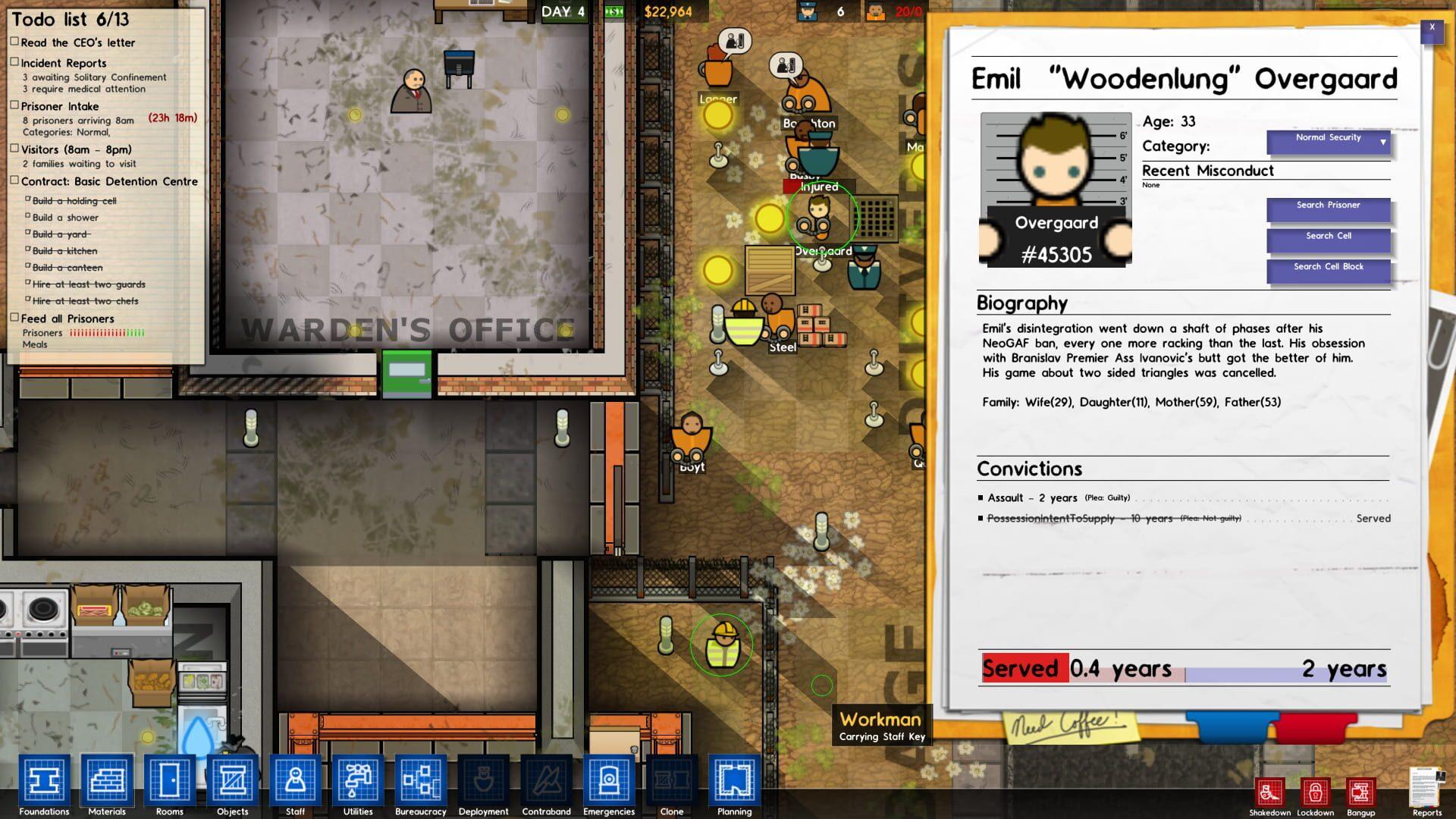 Prison Architect - główny screenshot z gry