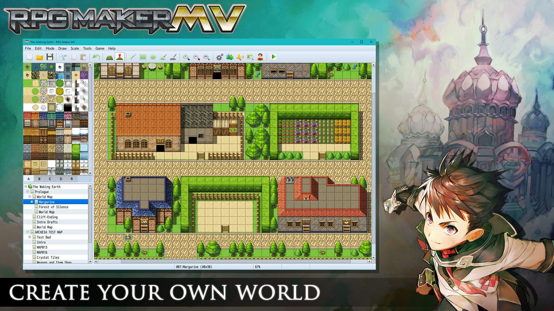 RPG Maker MV - główny screenshot z gry