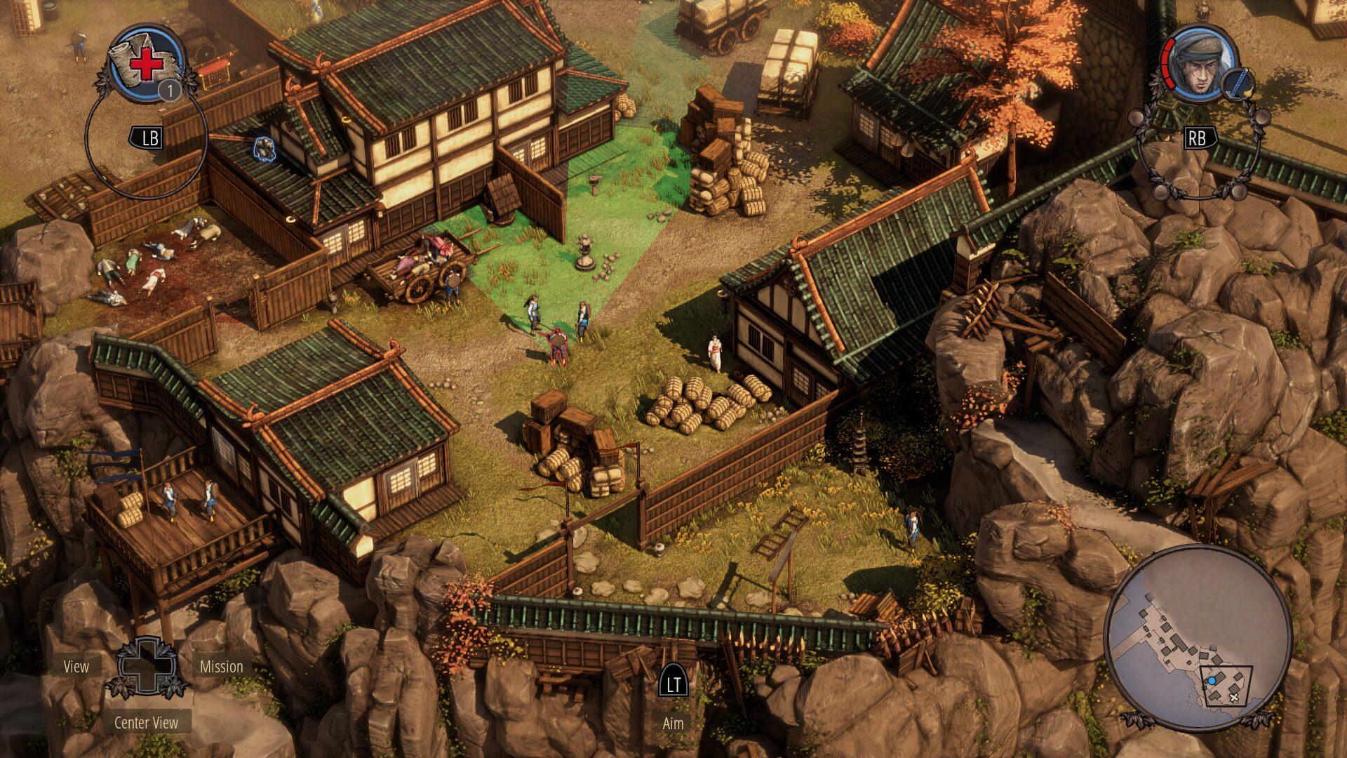 Shadow Tactics: Blades of the Shogun - główny screenshot z gry
