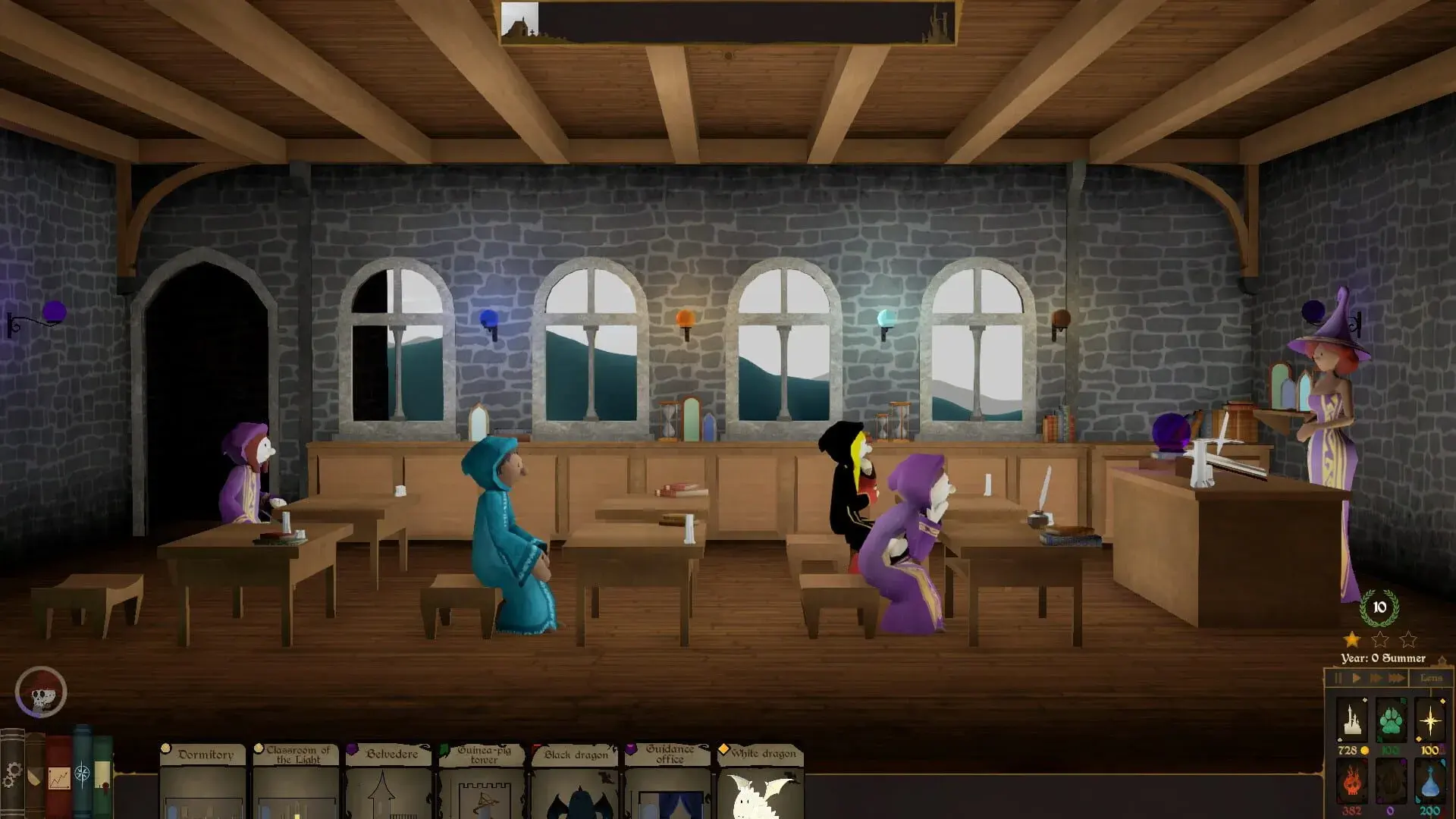 Spellcaster University - gameplay screenshot