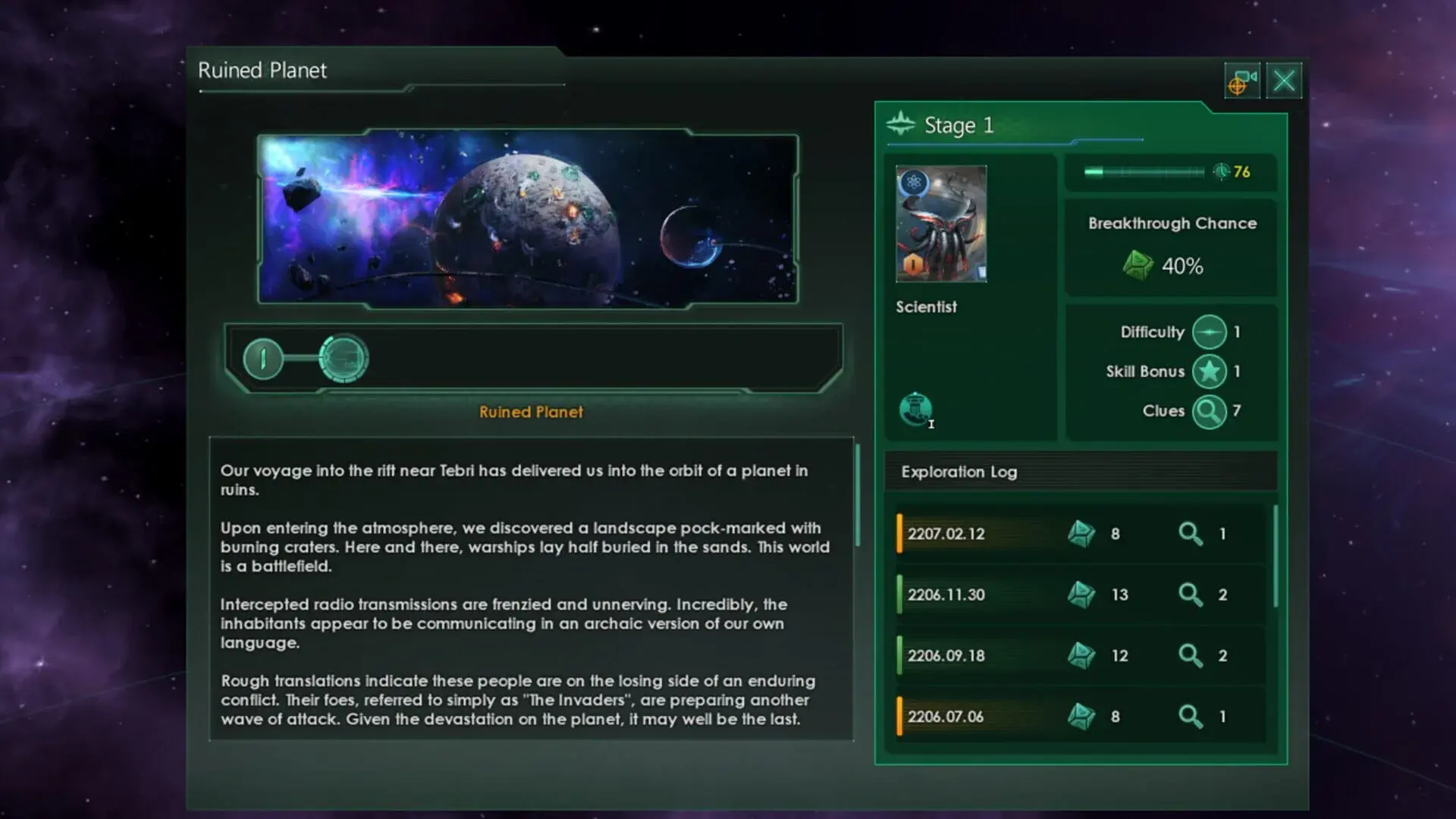 Stellaris: Astral Planes - akcja w grze