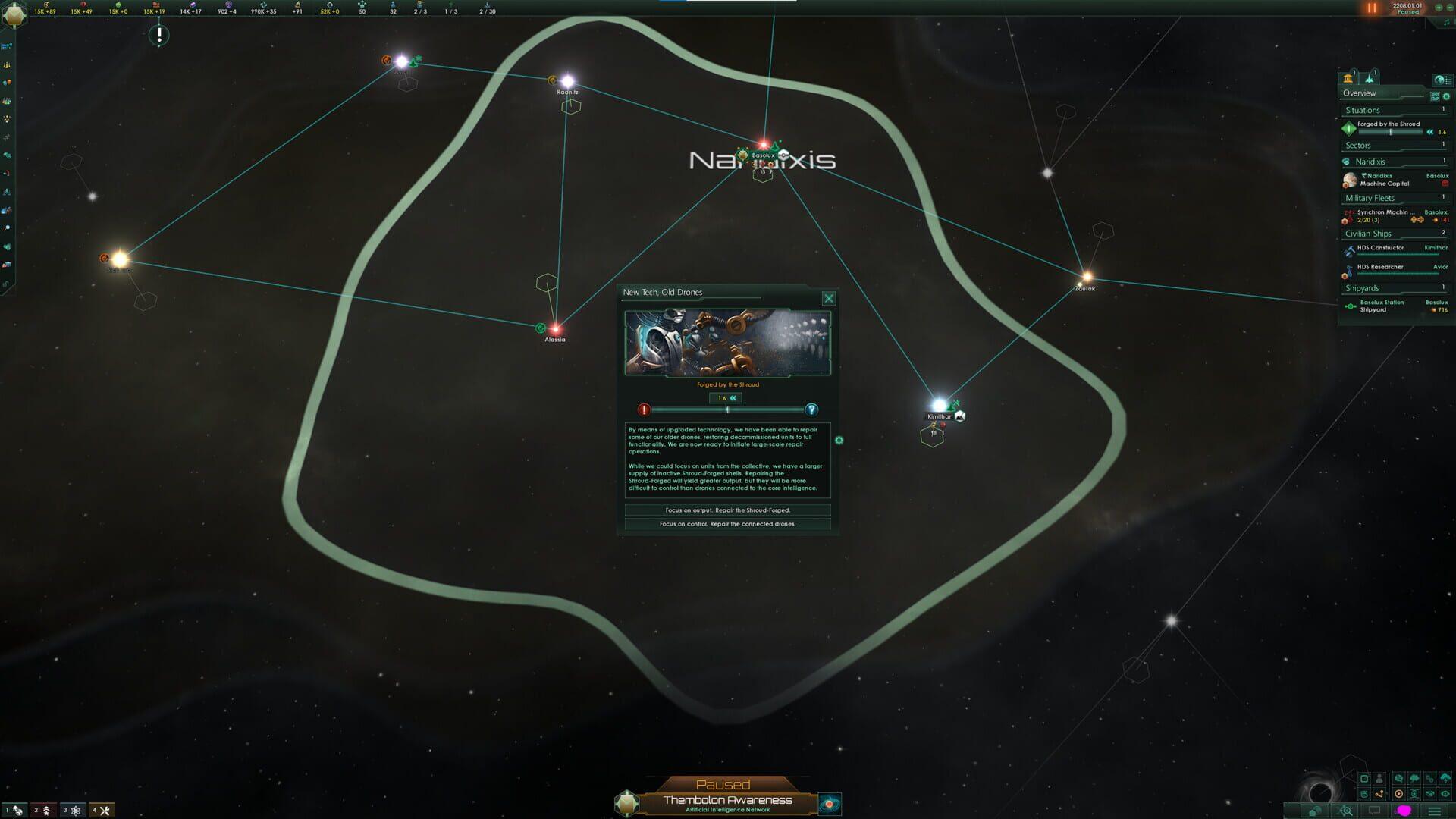 Stellaris: Shadows of the Shroud - gameplay screenshot