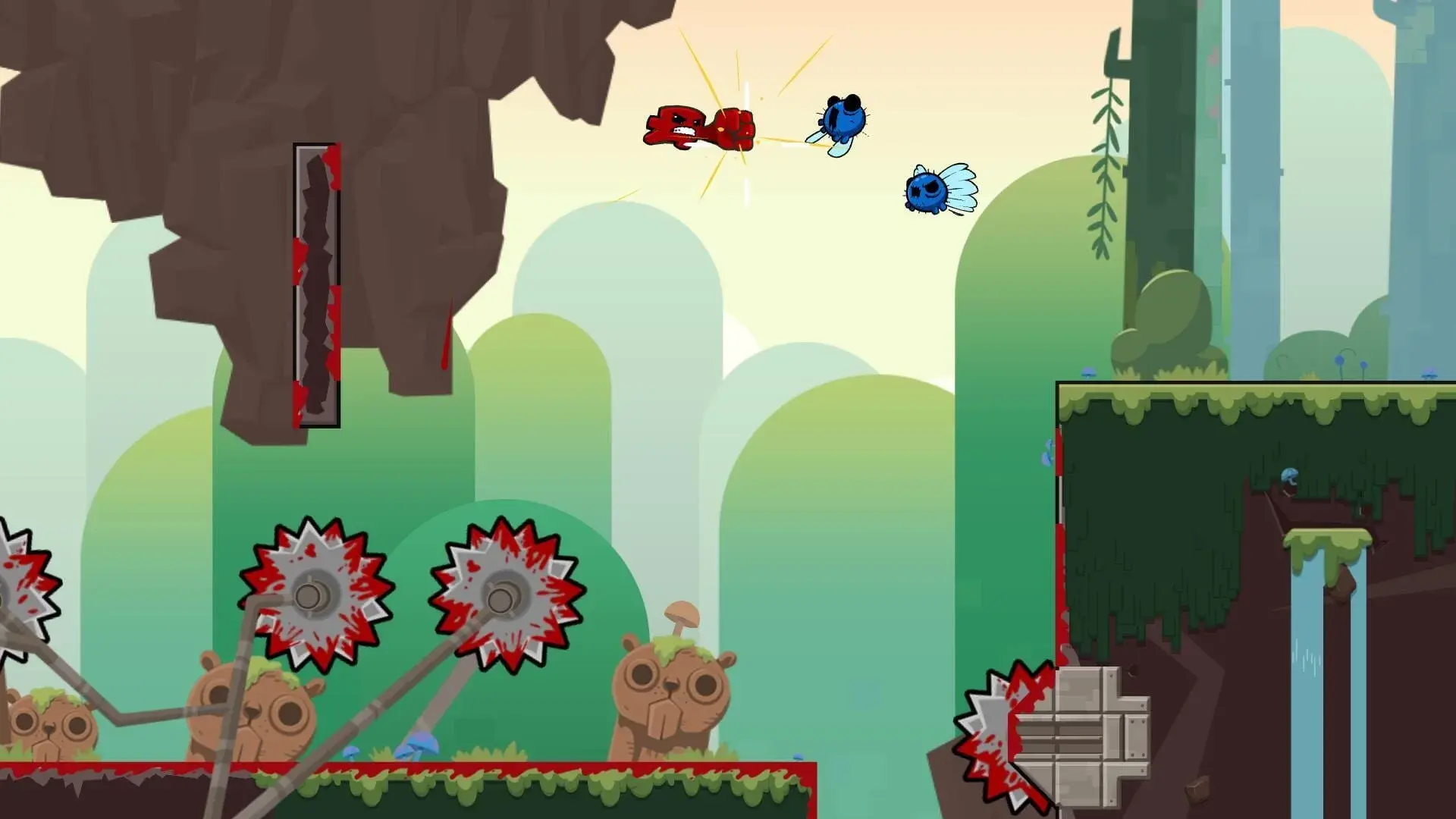 Super Meat Boy Forever - główny screenshot z gry
