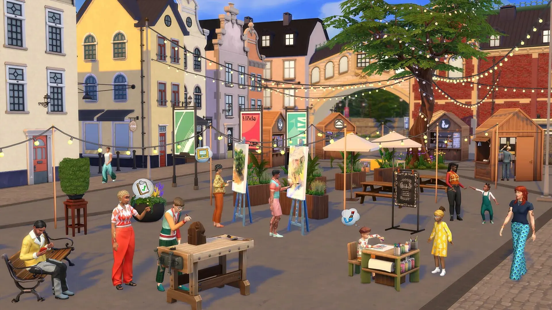 The Sims 4: Businesses & Hobbies - główny screenshot z gry