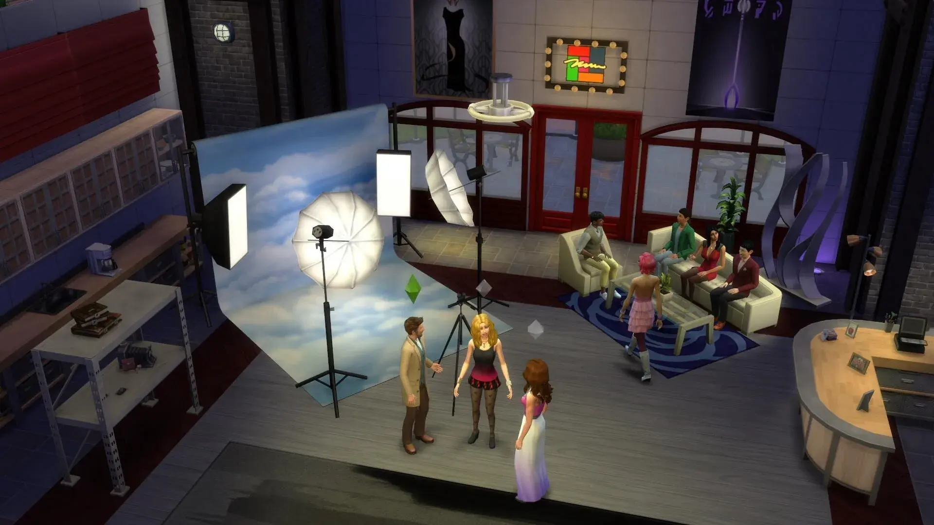 The Sims 4: Get to Work - świat gry, lokacja